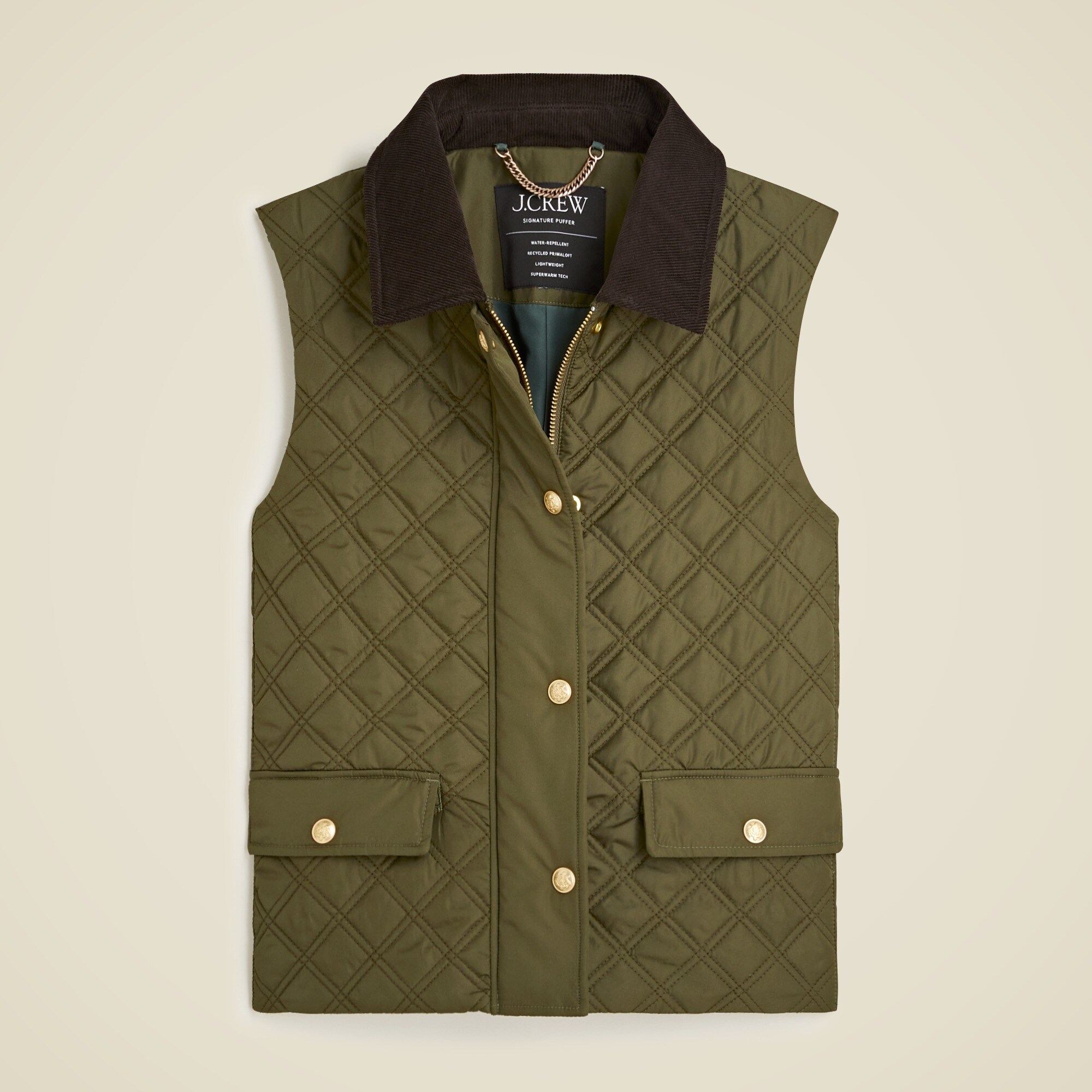 Quilted barn vest
