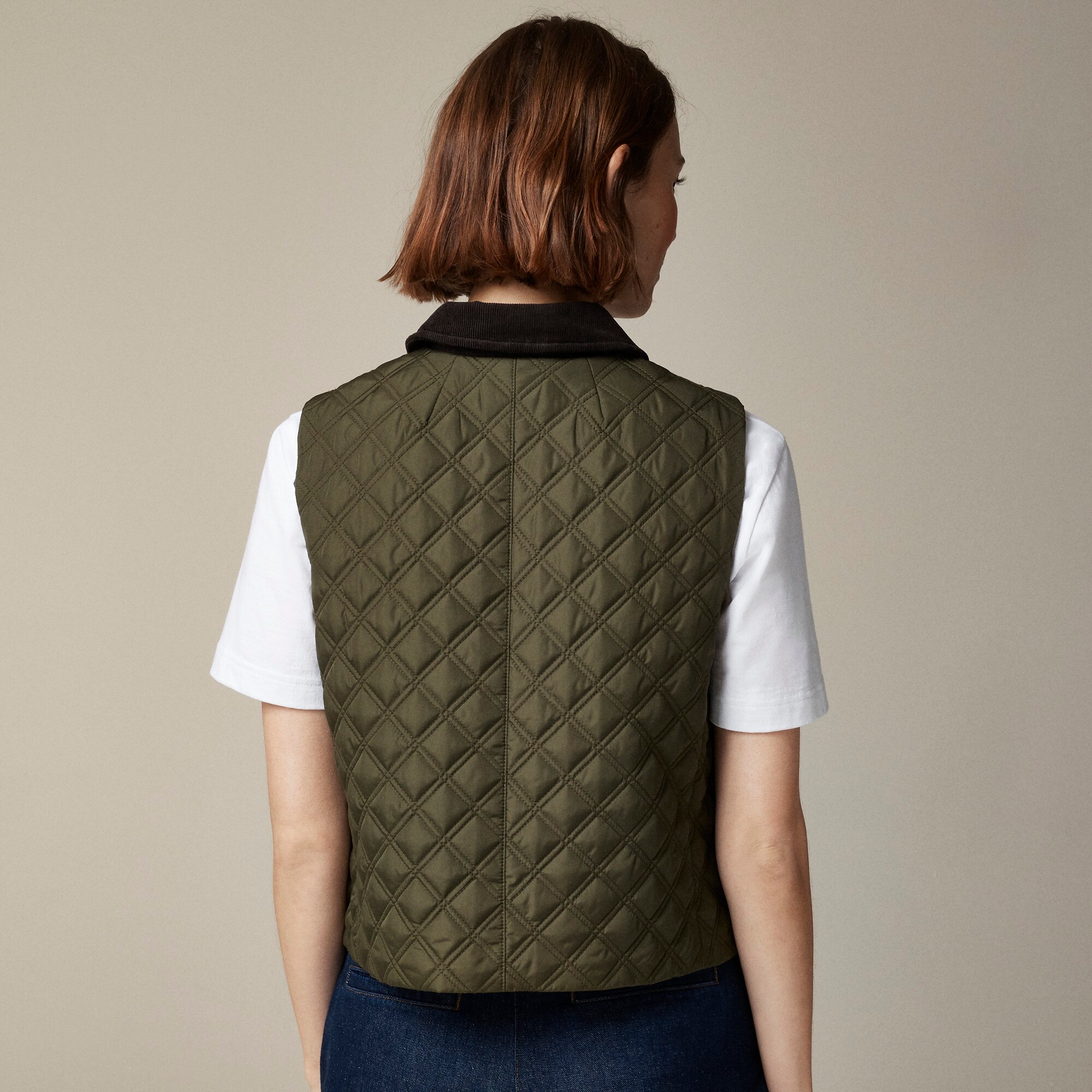 Quilted barn vest
