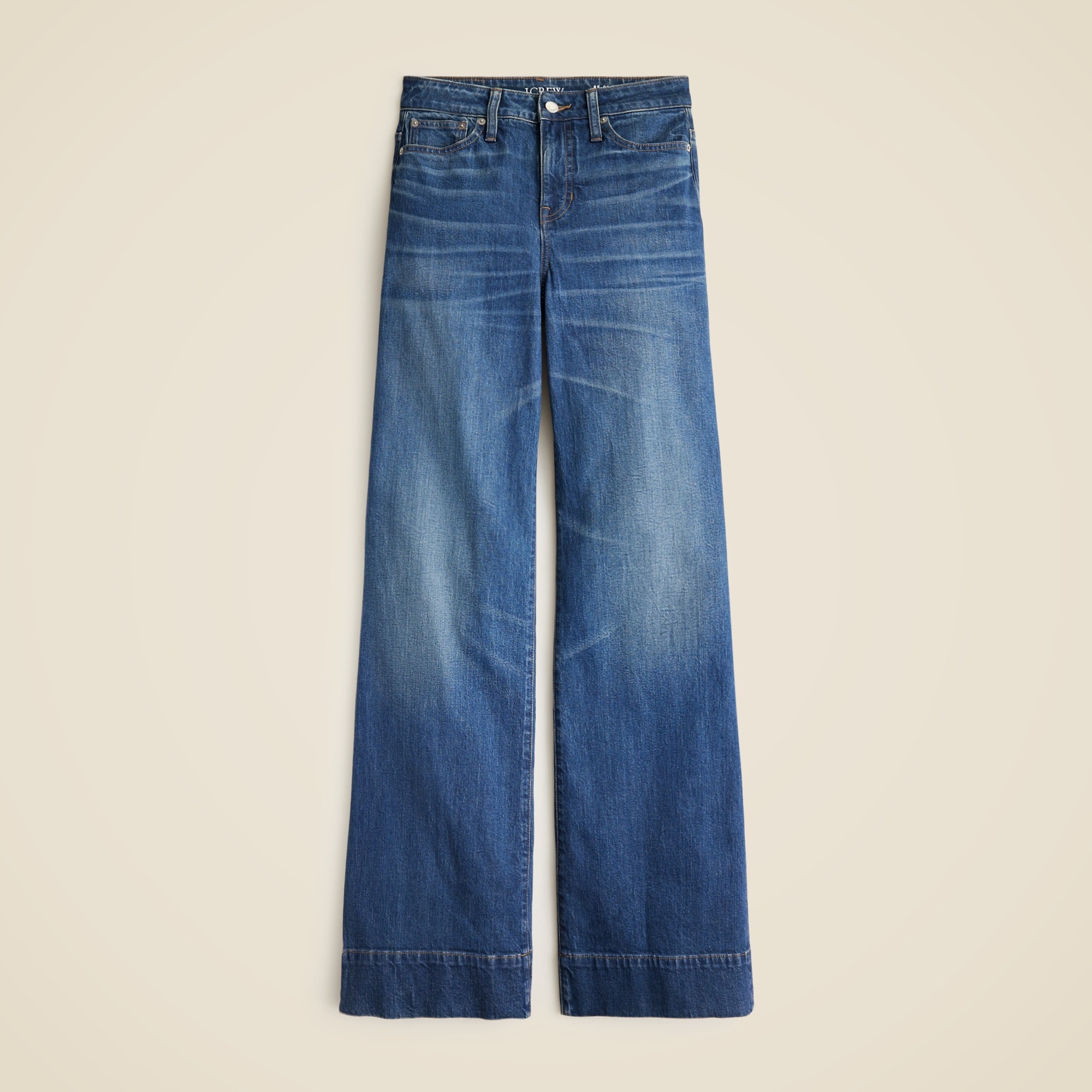 Curvy denim trouser in 1996 semi-stretch