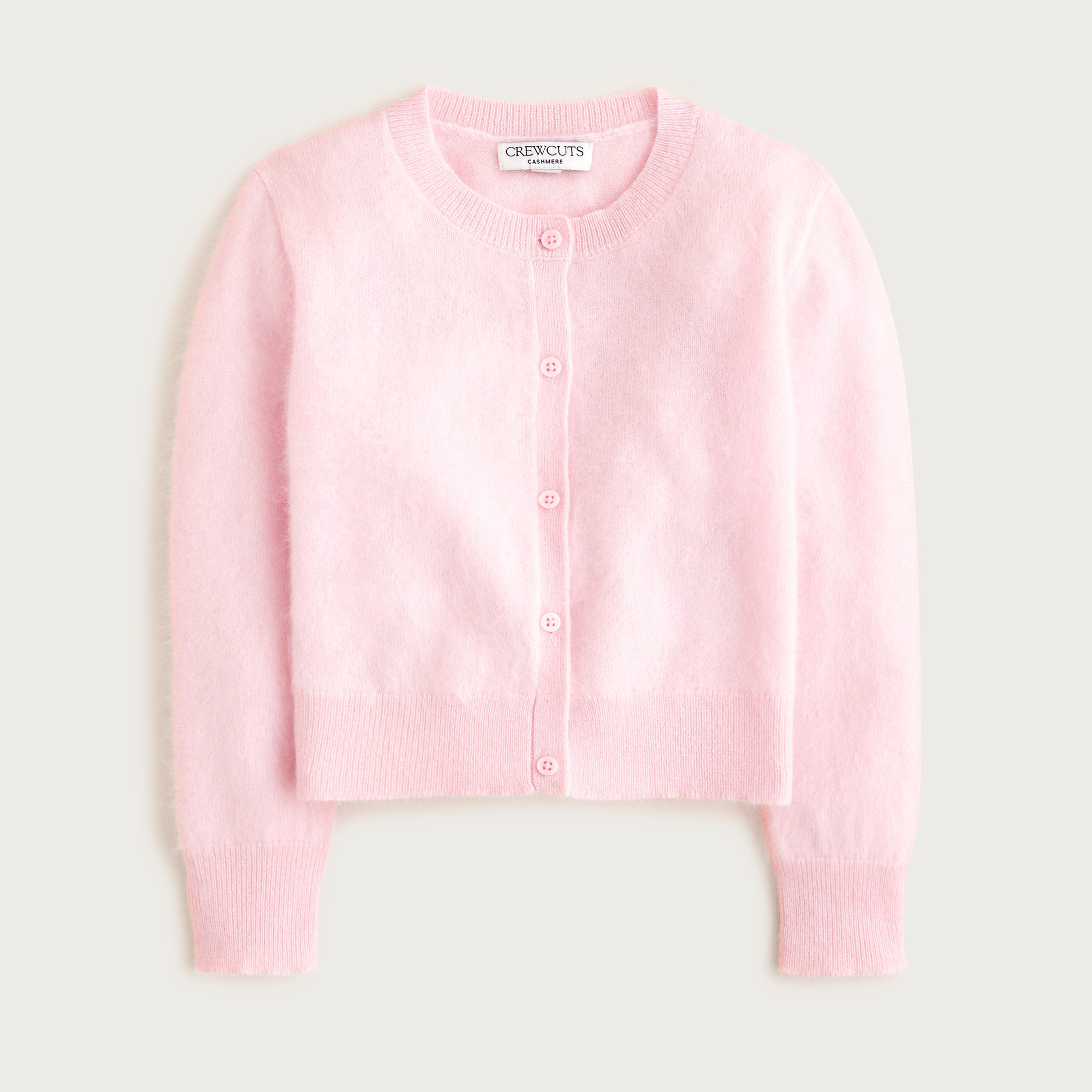  Girls' brushed cashmere cardigan