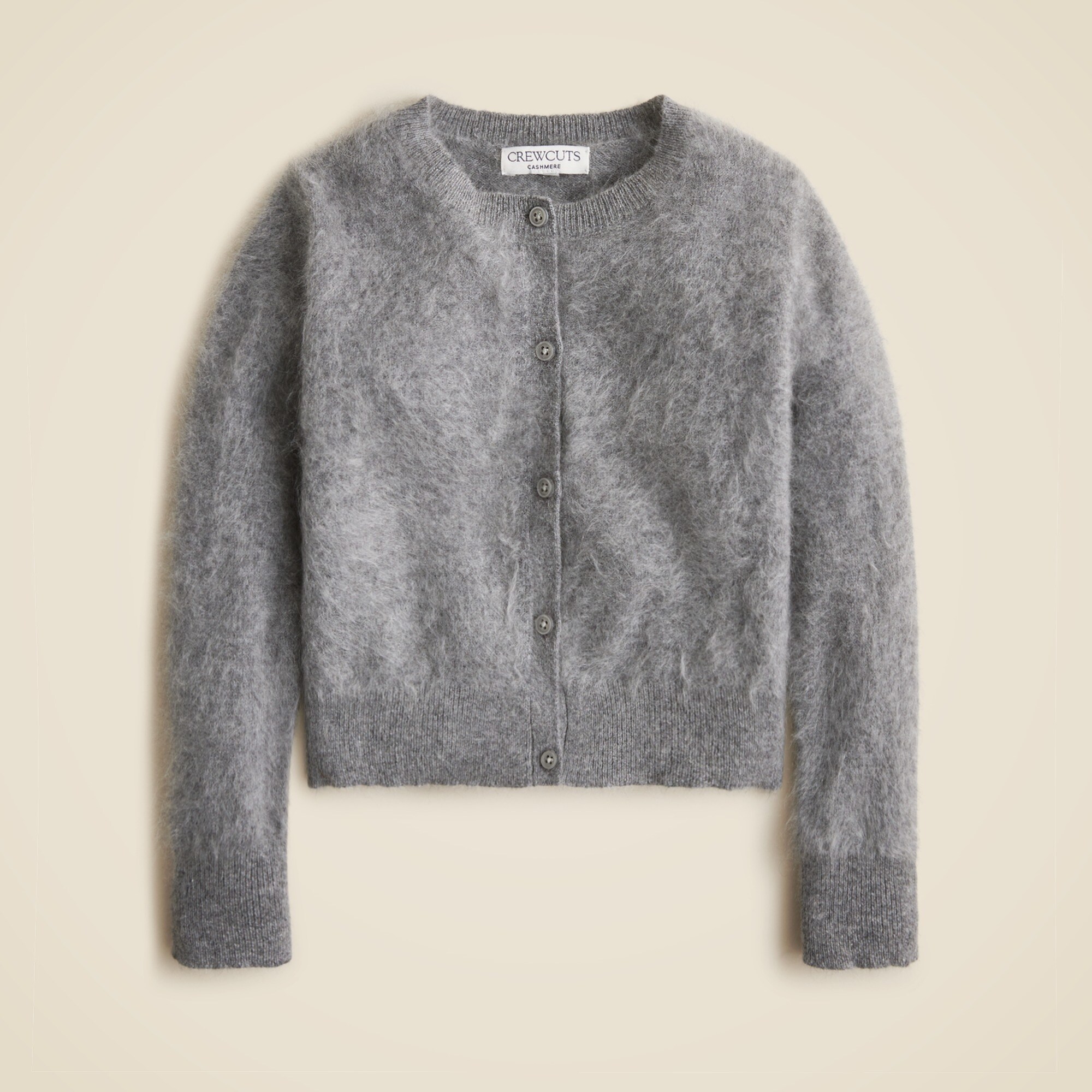  Girls' brushed cashmere cardigan