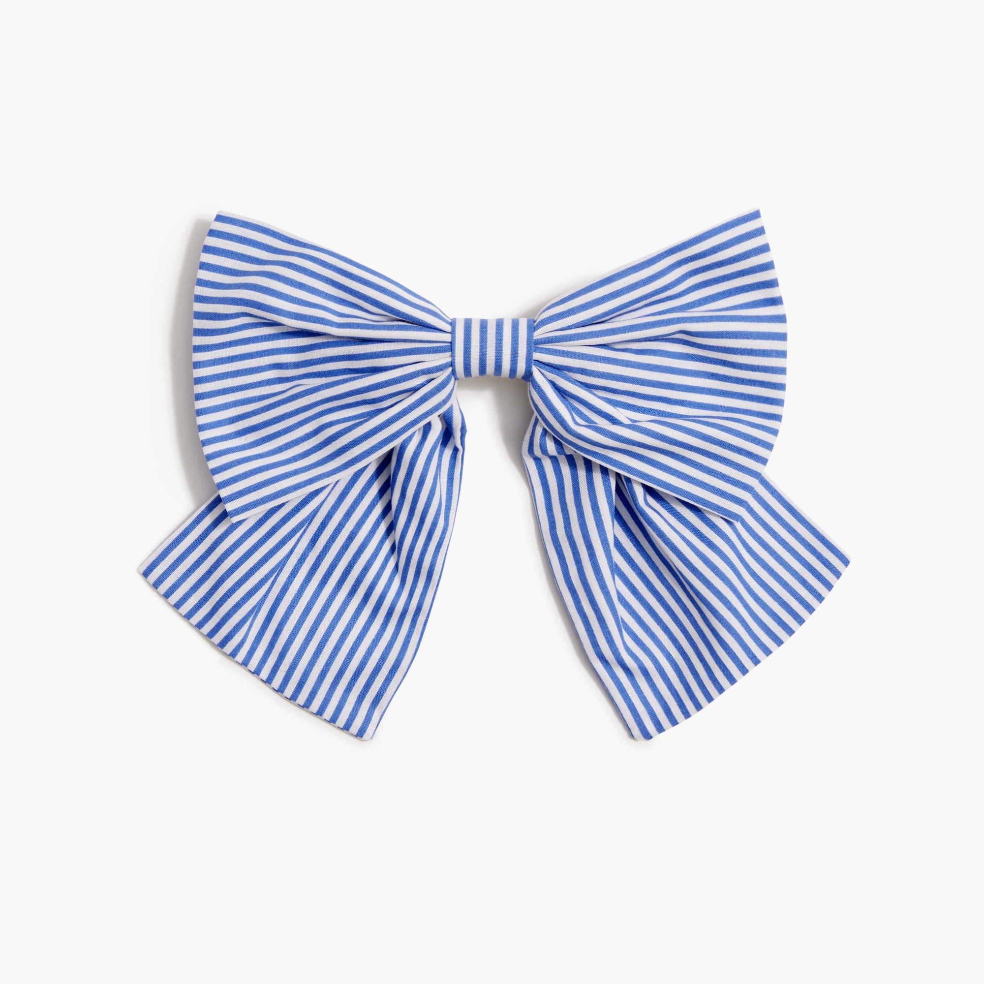  Striped bow hair barrette clip