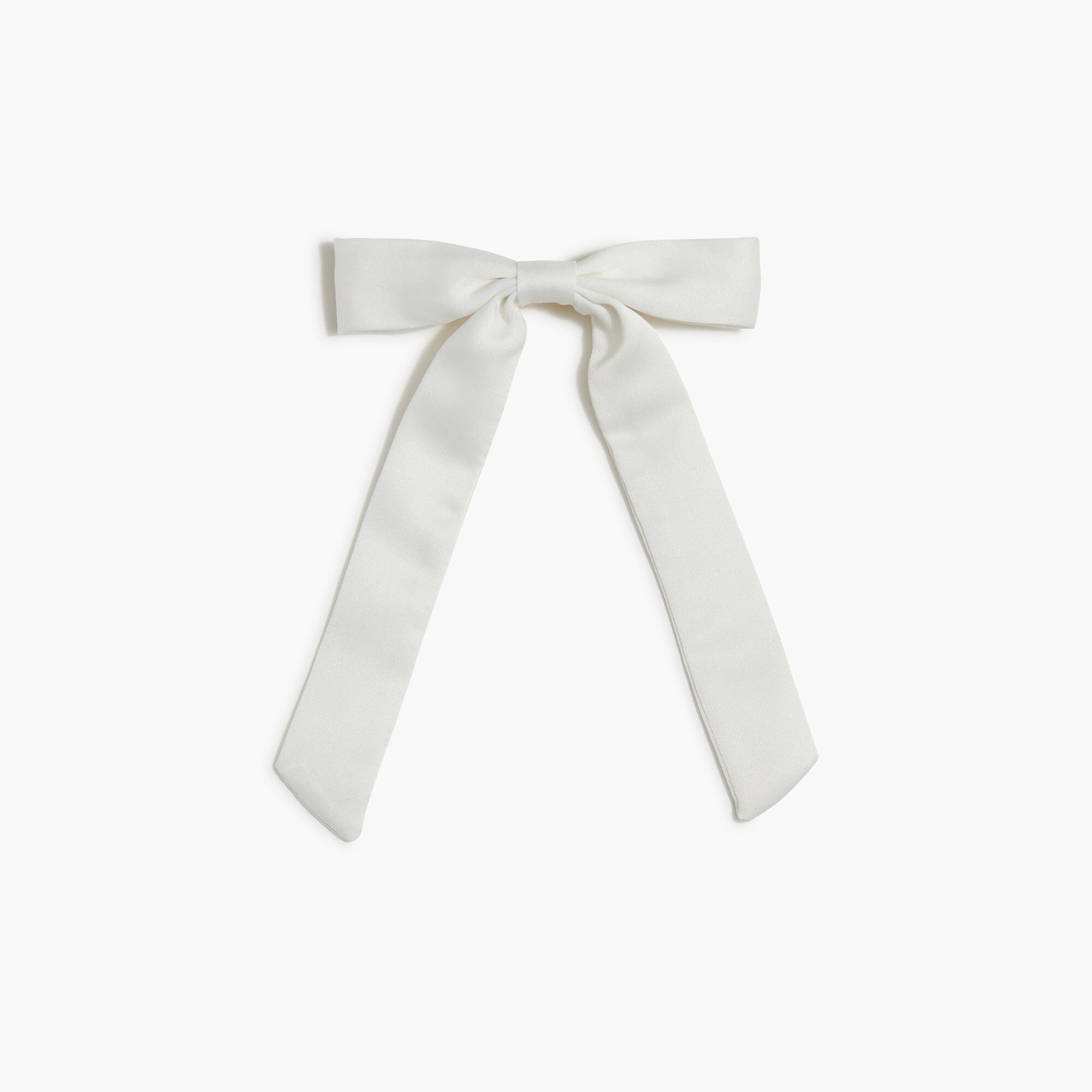 Slim bow hair barrette clip