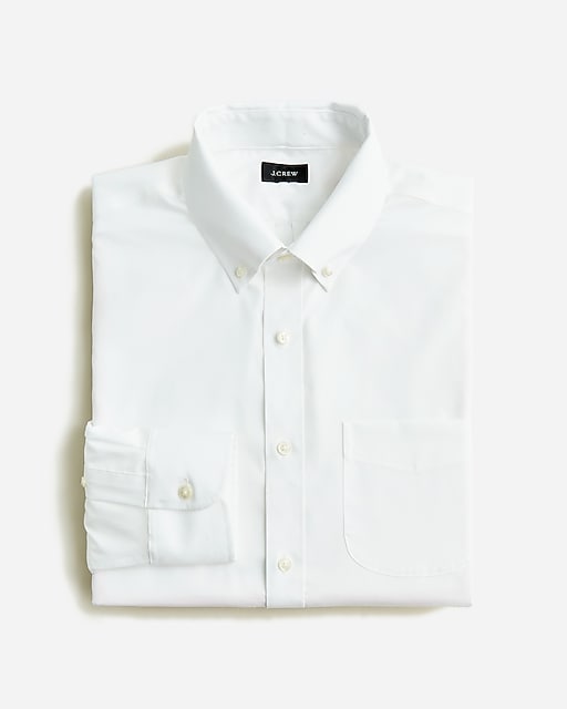 mens Slim Bowery wrinkle-free dress shirt with button-down collar