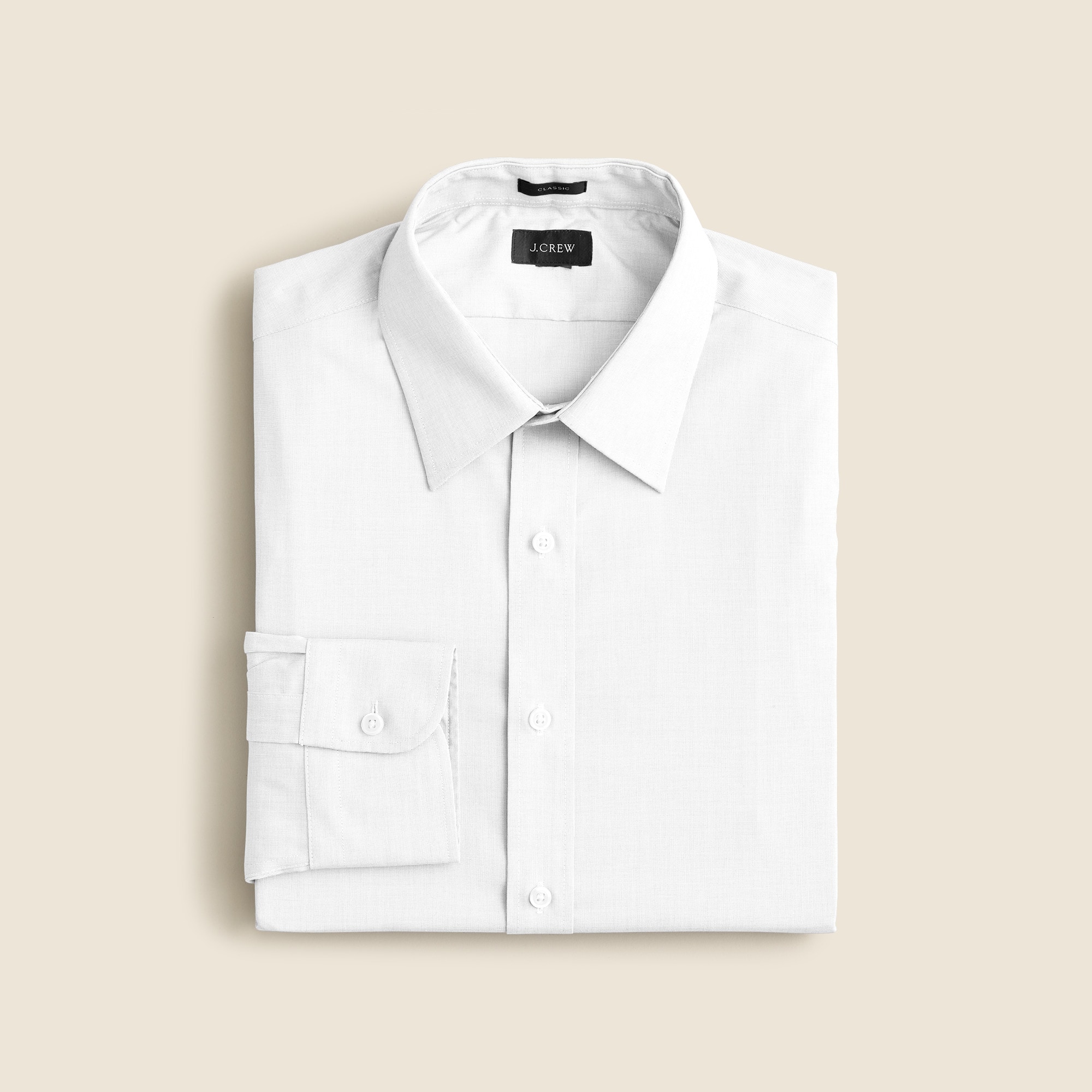  Slim Bowery wrinkle-free dress shirt with point collar