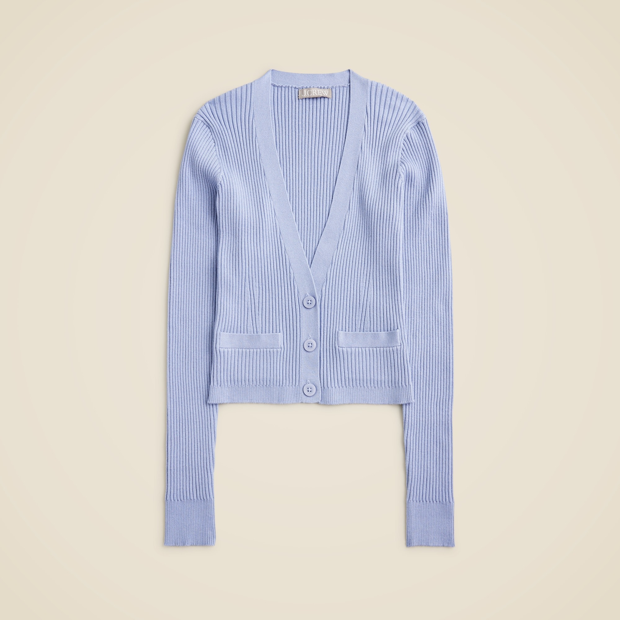 FULL-ZIP V-NECK COTTON CARDIGAN | Edwards Garment