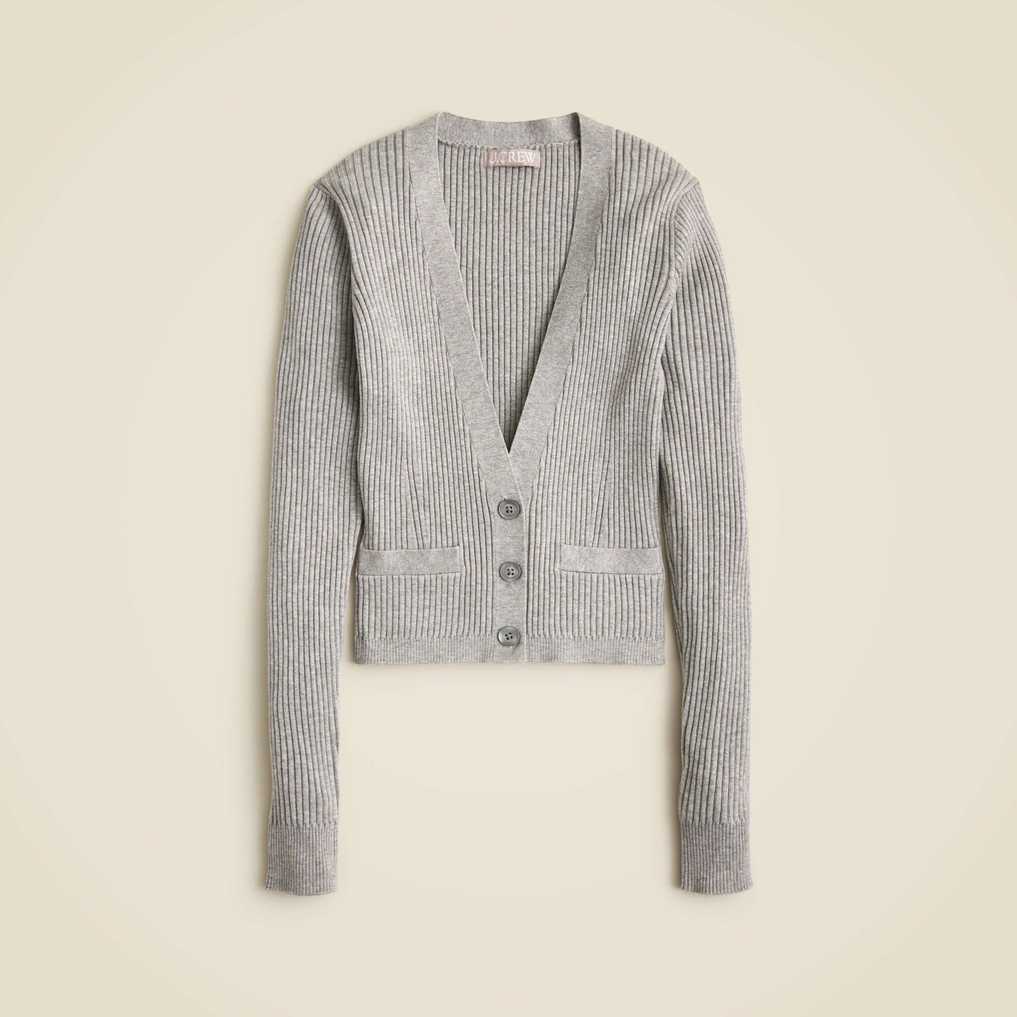 V-neck cardigan sweater in TENCEL™ lyocell blend