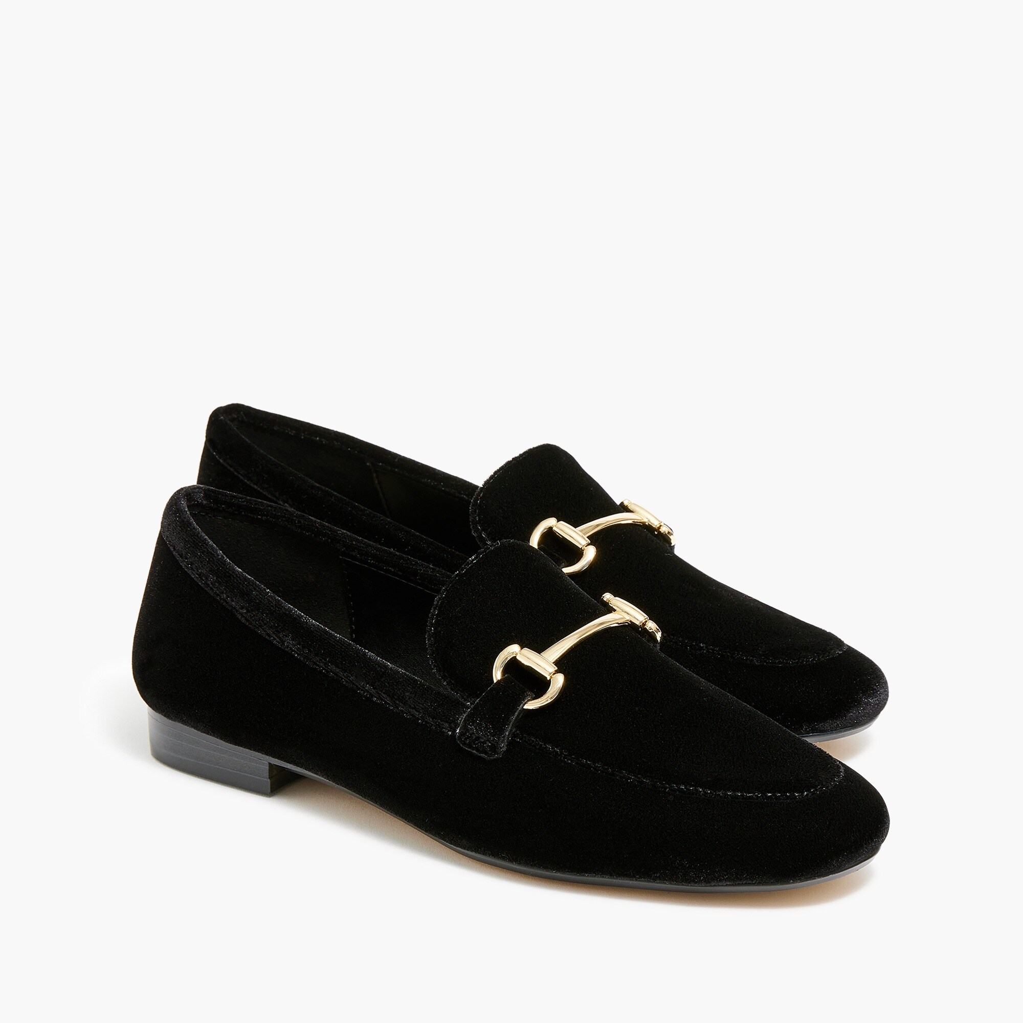 velvet bit loafers for women