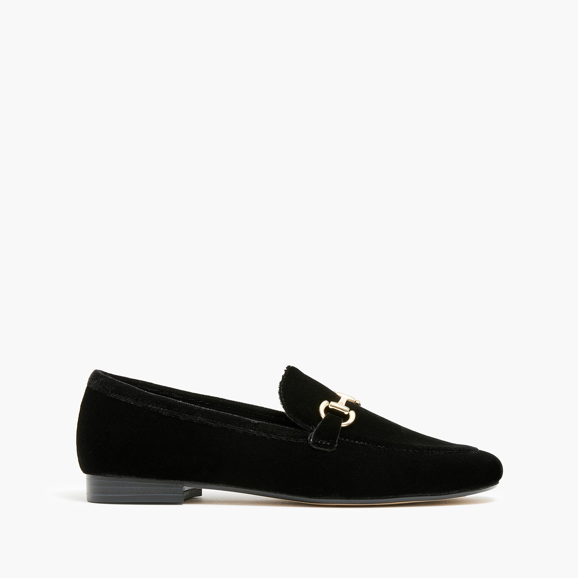 Velvet bit loafers