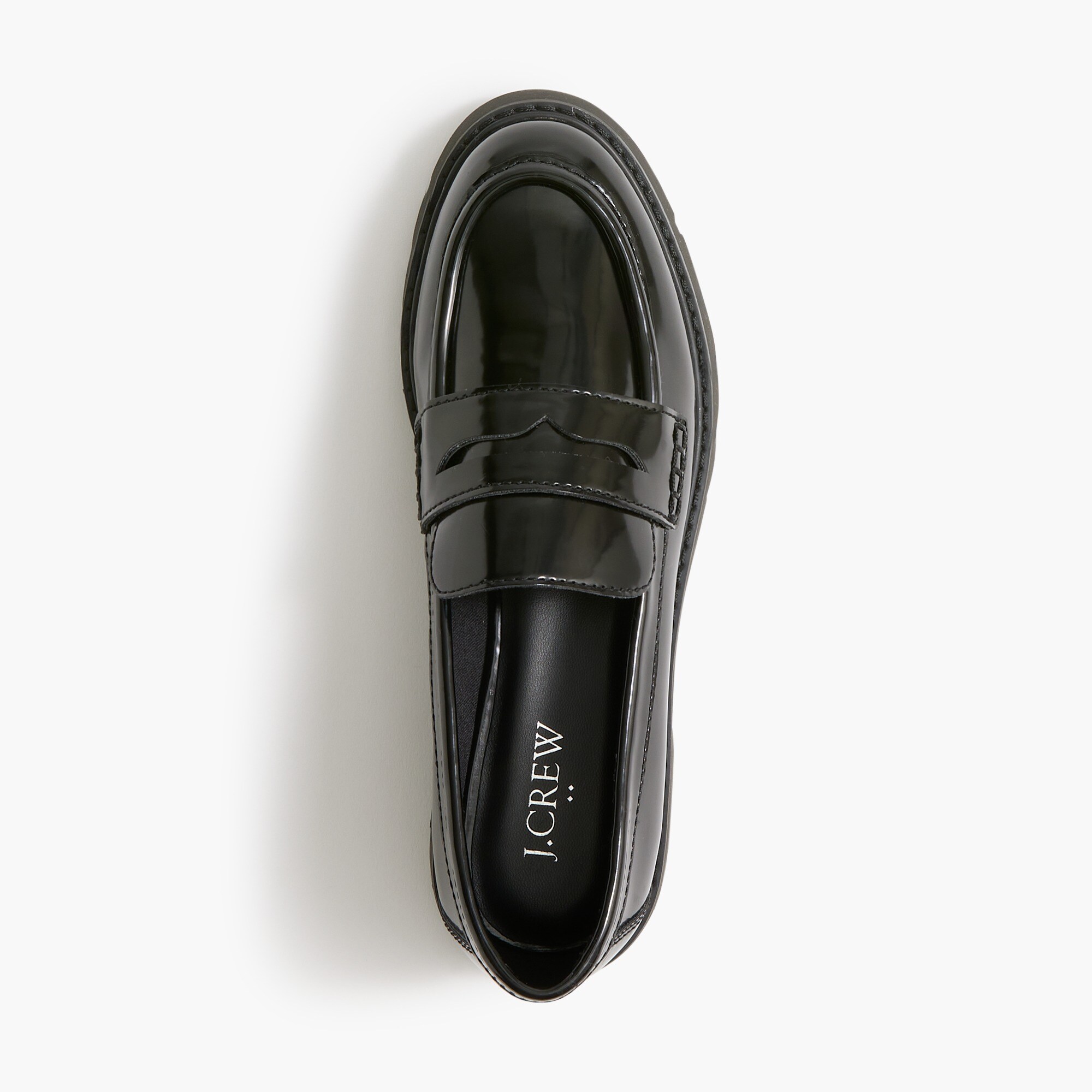Lug-sole penny loafers