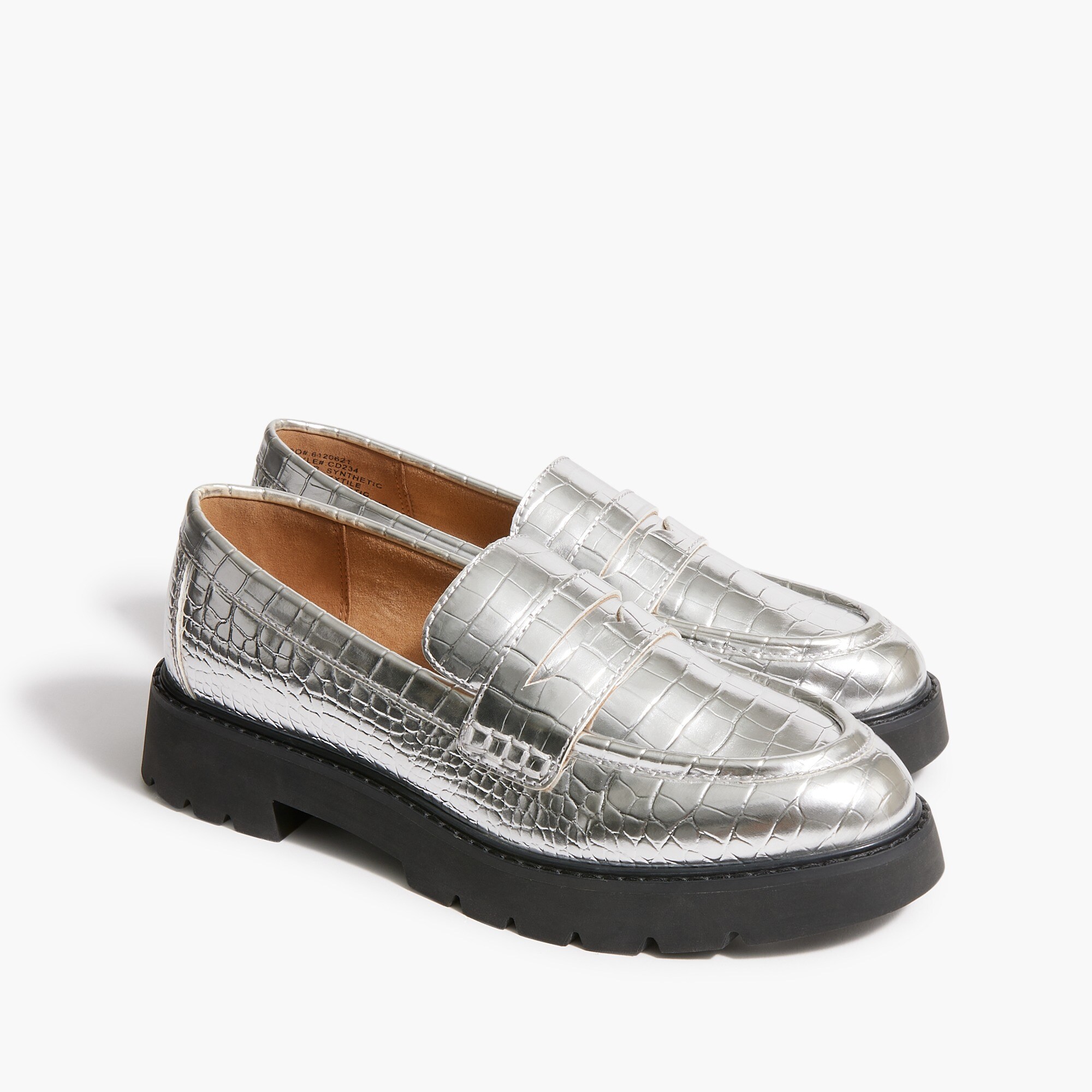 Lug-sole penny loafers