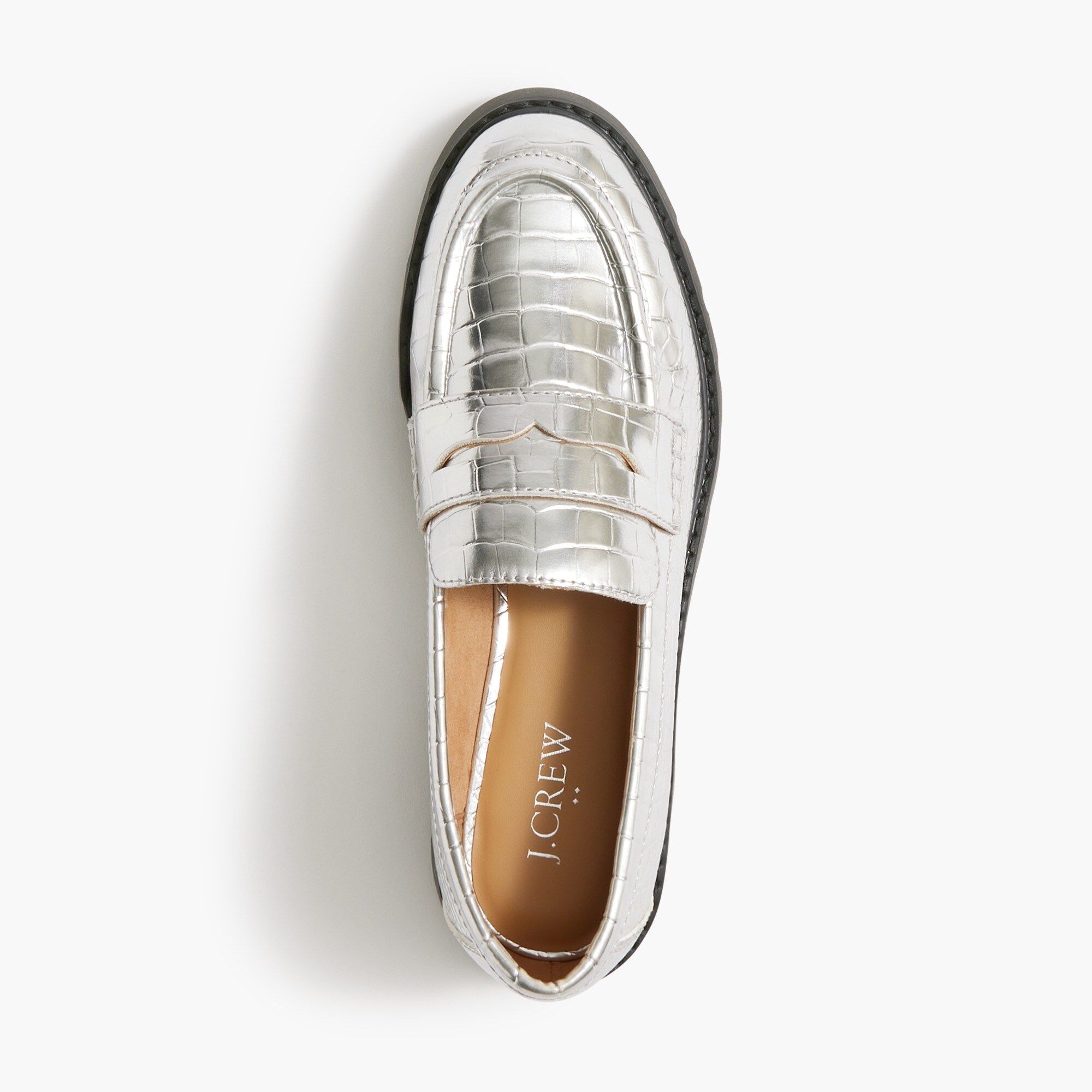 Lug-sole penny loafers