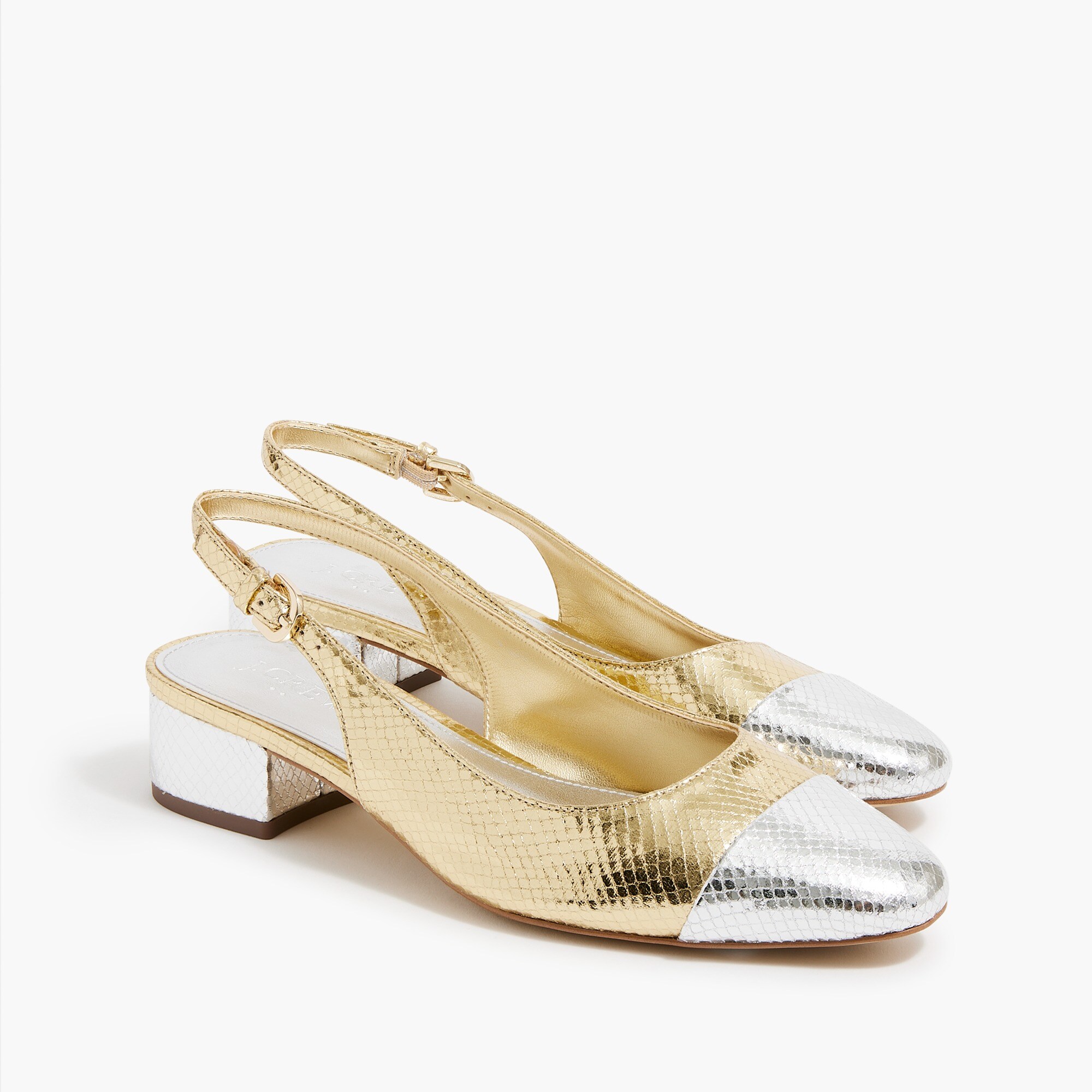 low-heel slingbacks for women