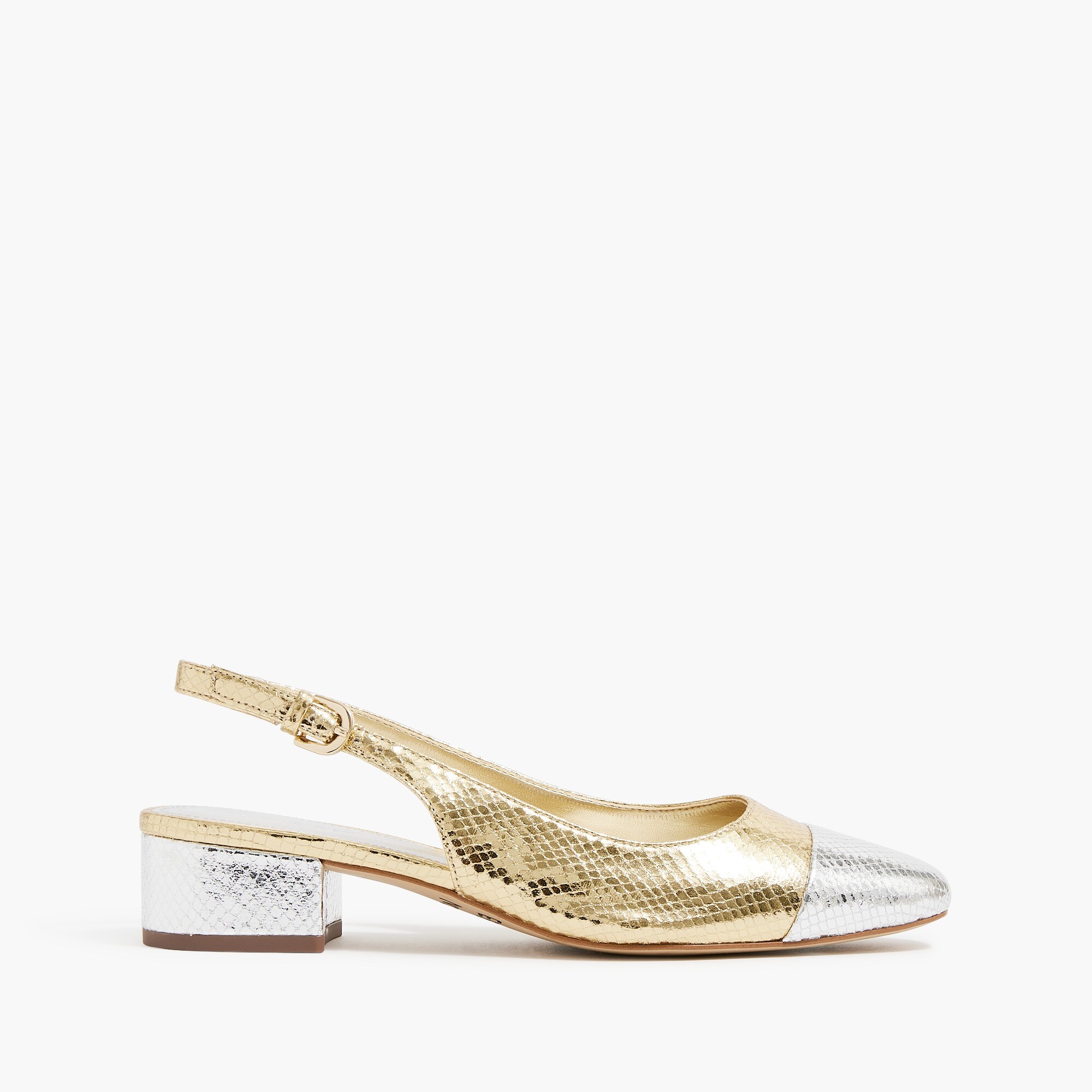 Low-heel slingbacks