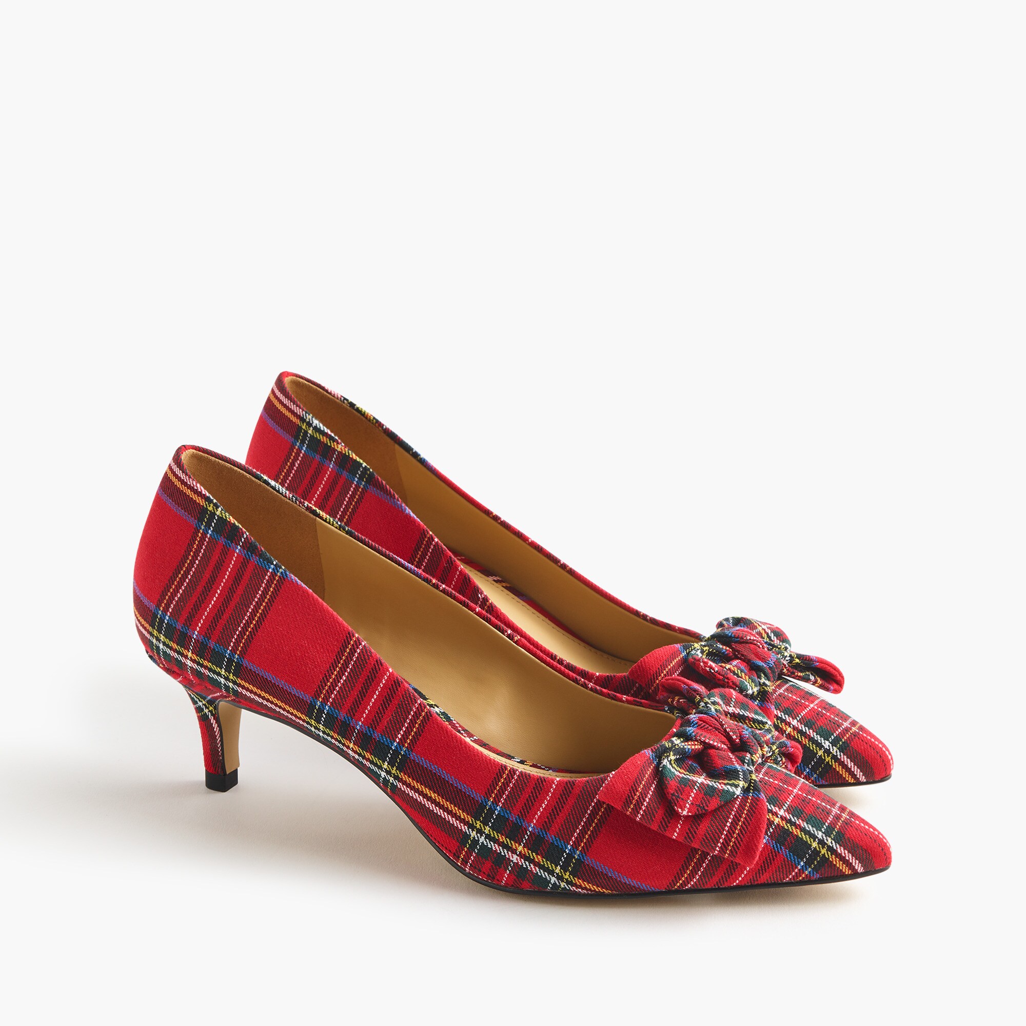 Tartan Esme kitten heels