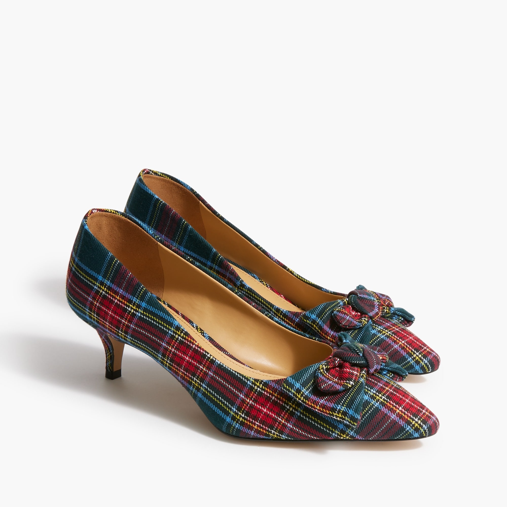 Tartan Esme kitten heels