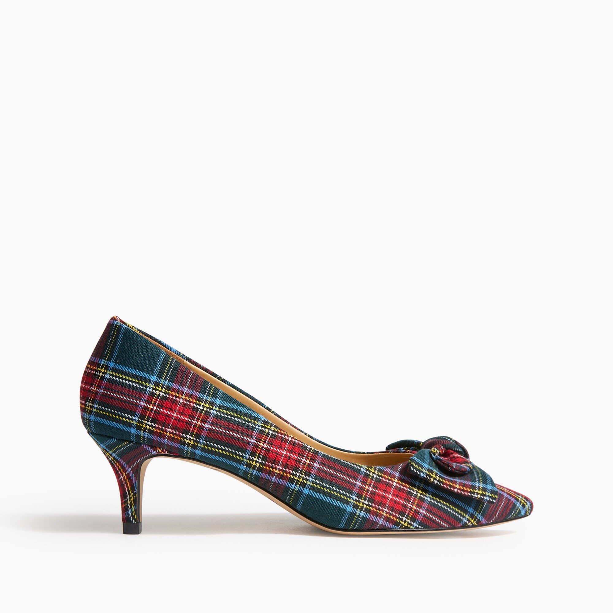 Tartan Esme kitten heels