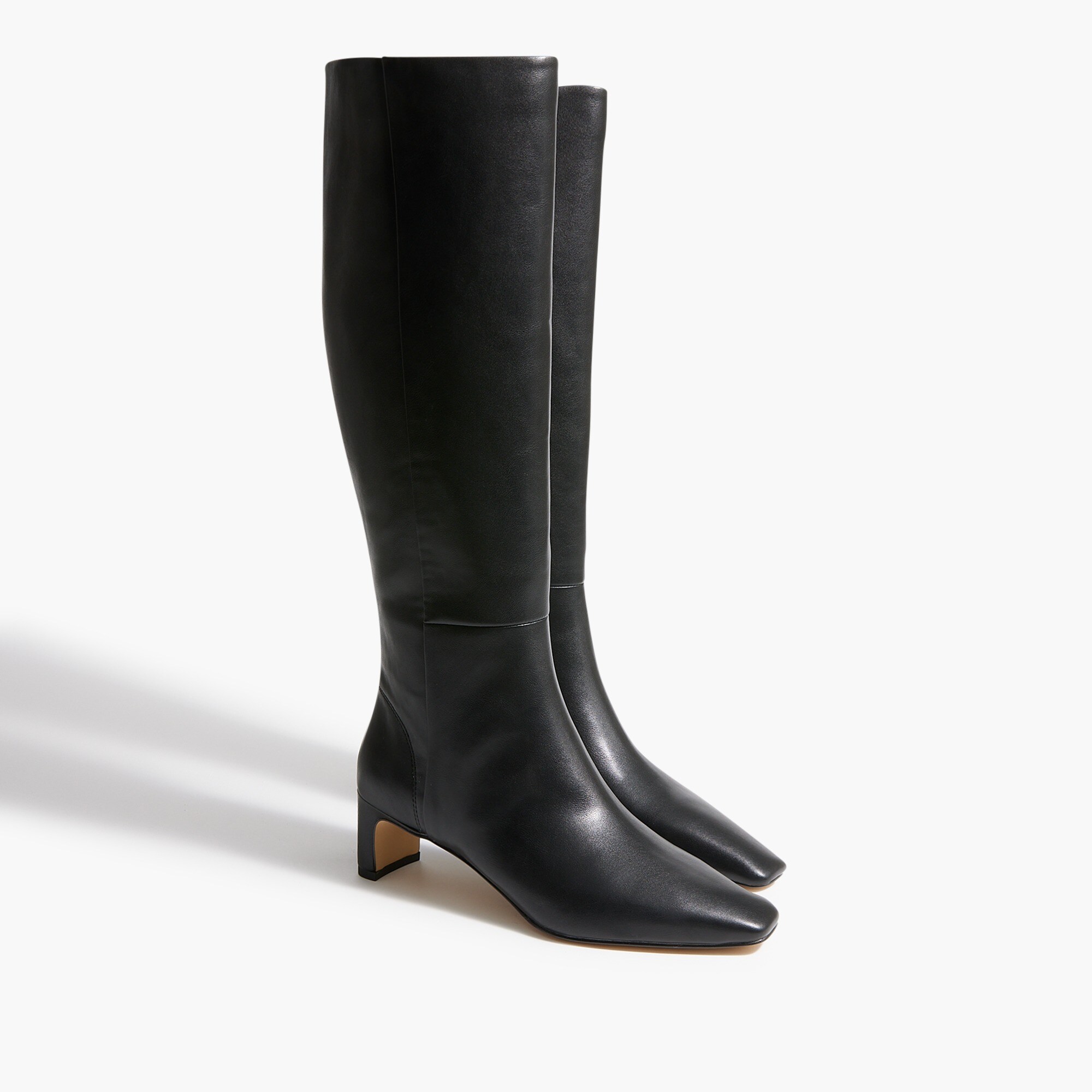 Tall snip-toe boots