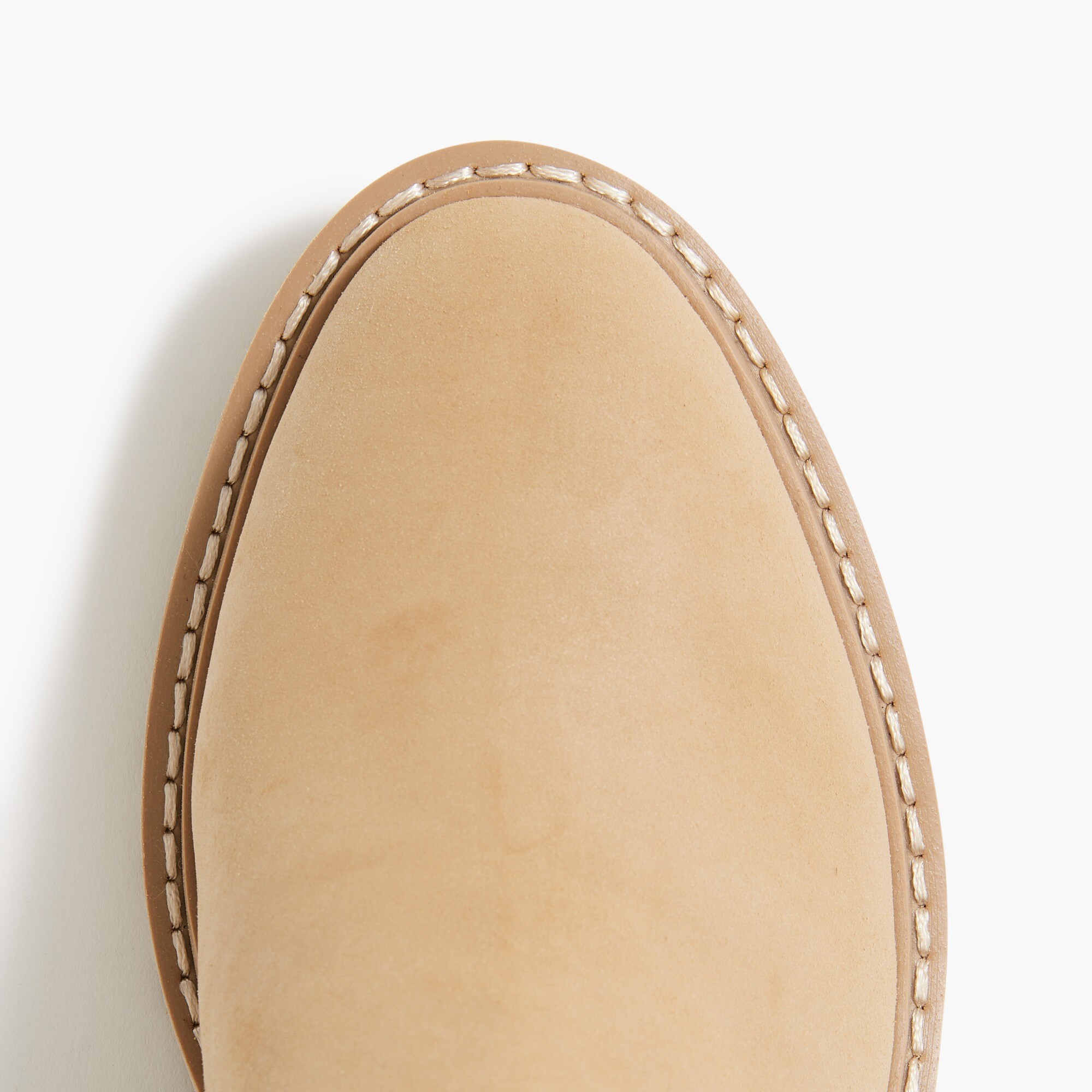 Nubuck lug-sole heeled Chelsea booties