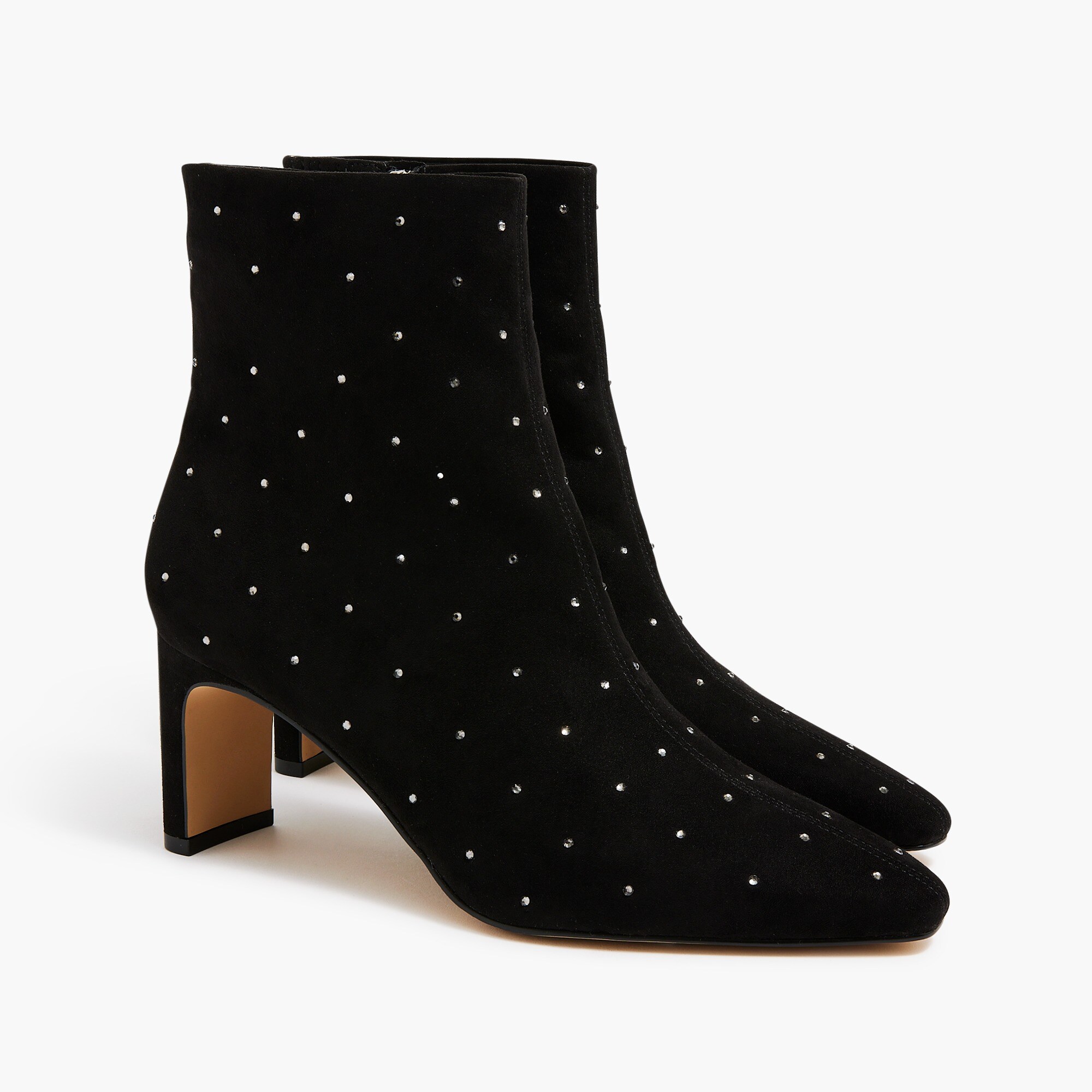 rhinestone booties for women