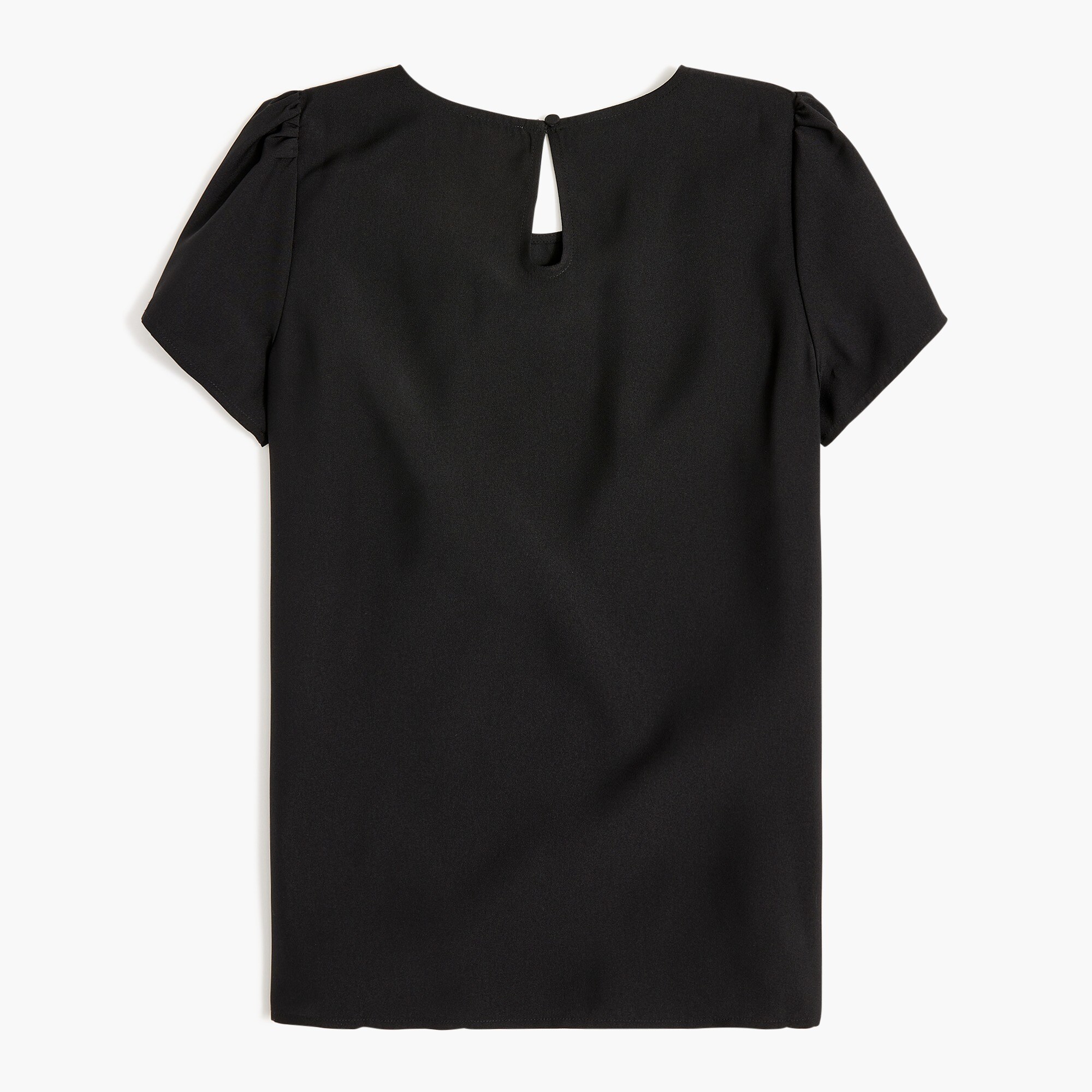 Short-sleeve crepe top