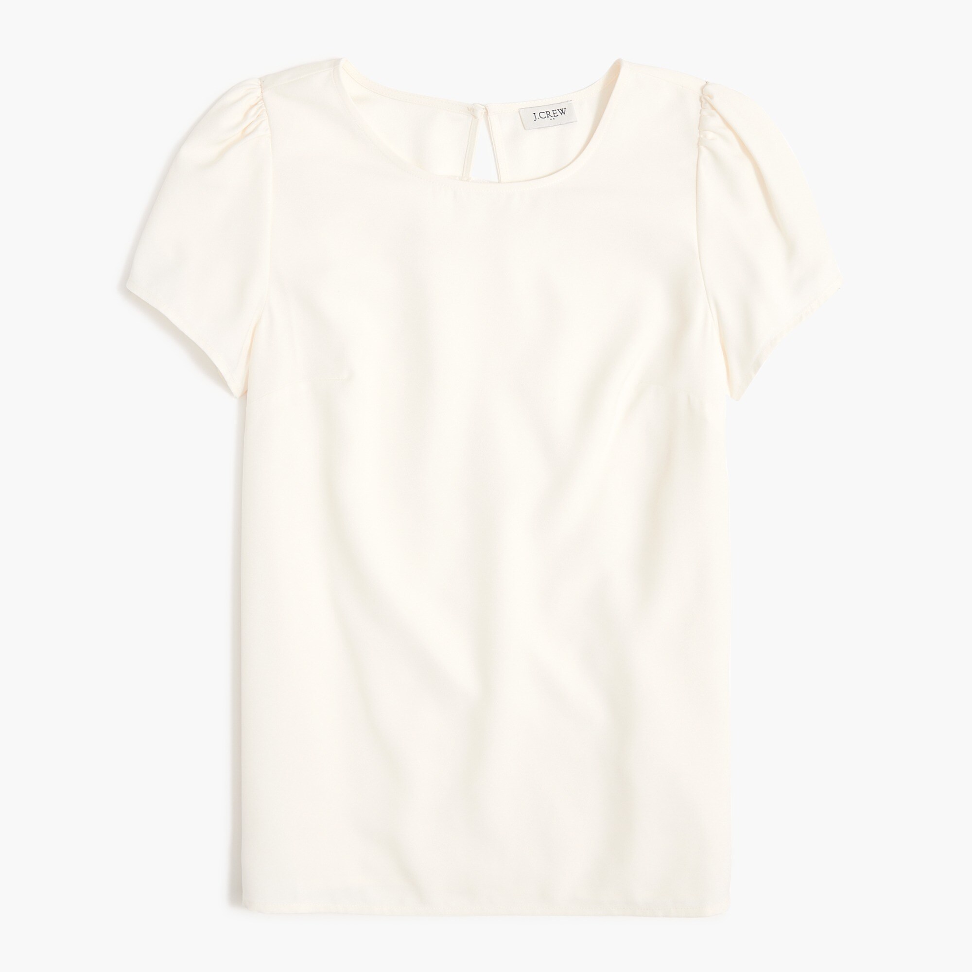 Short-sleeve crepe top