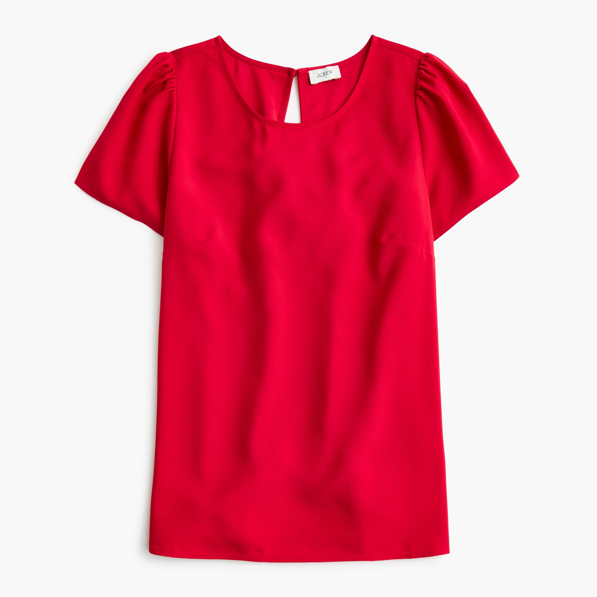 Short-sleeve crepe top