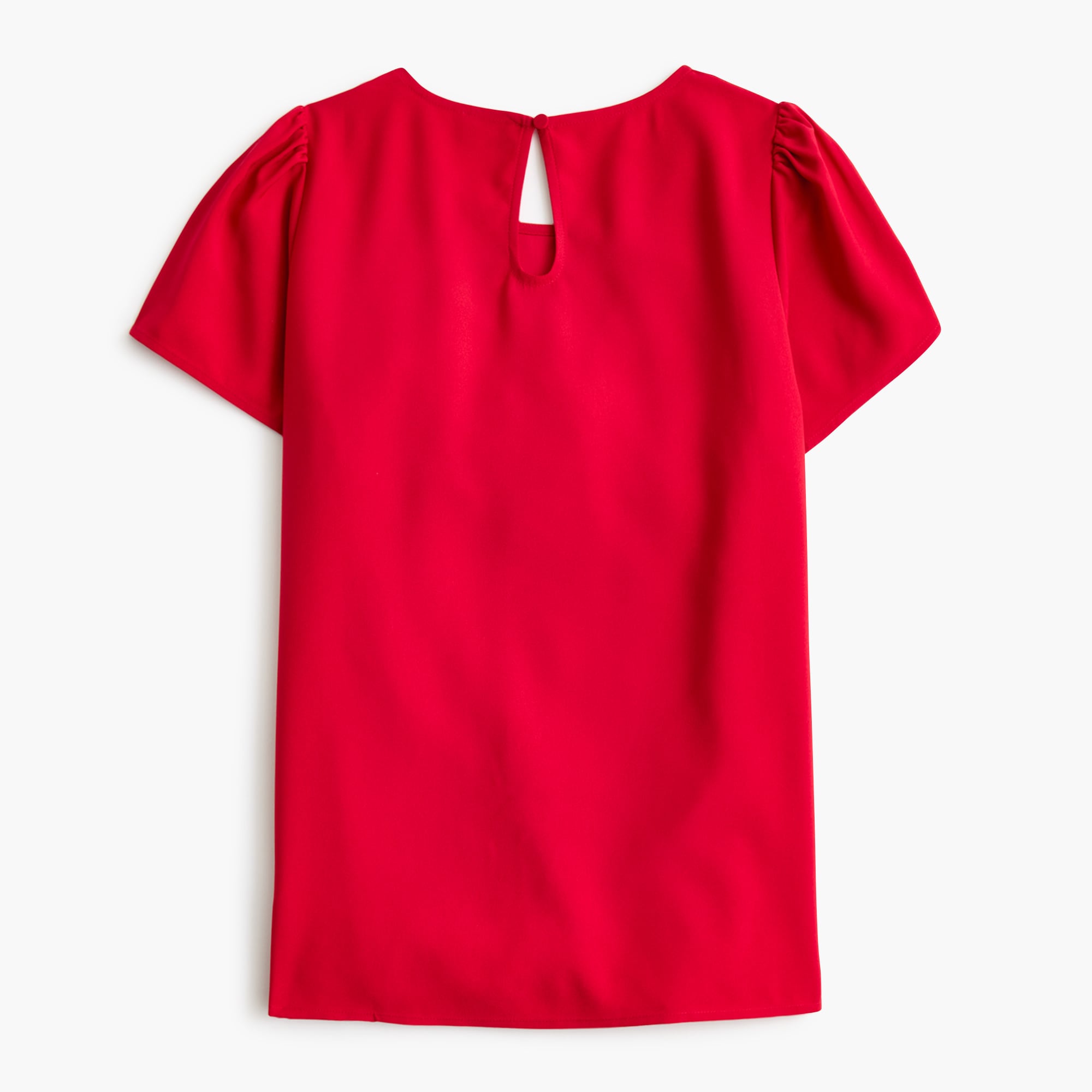Short-sleeve crepe top