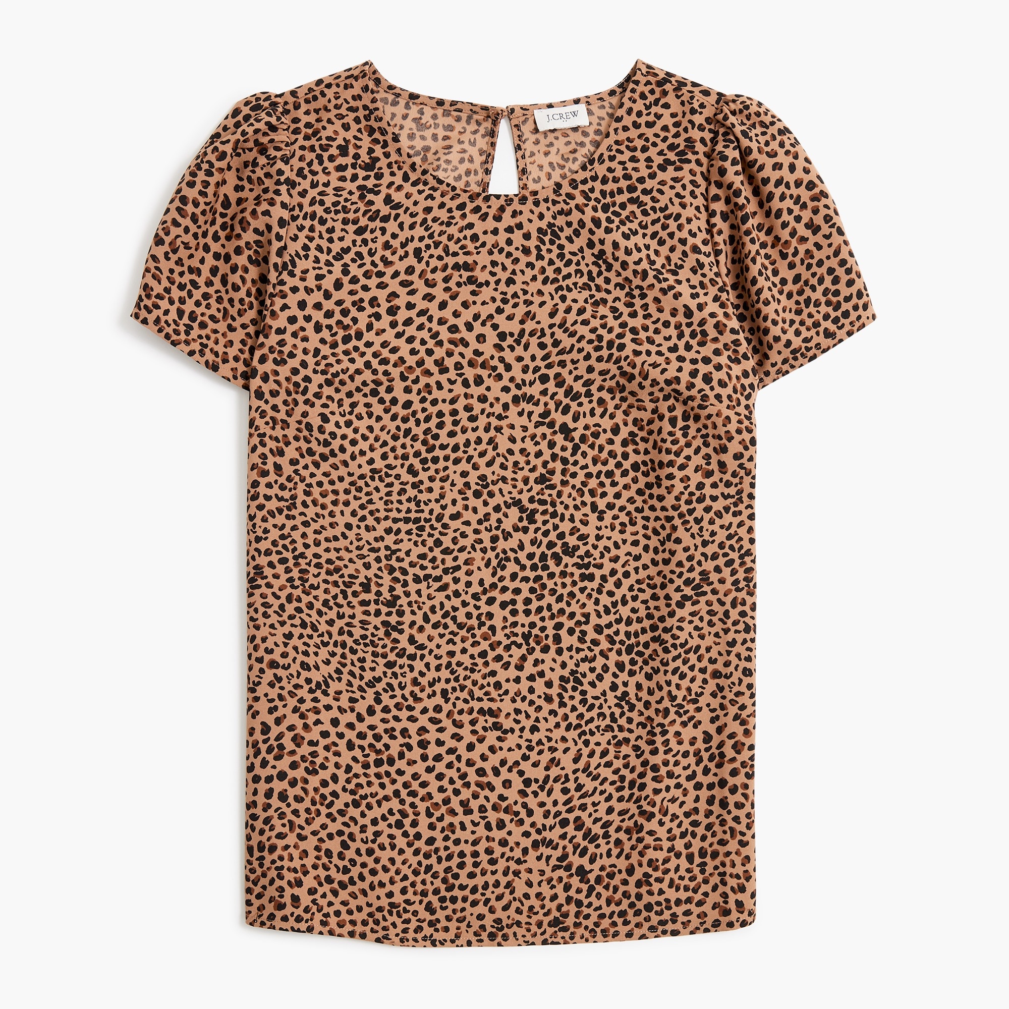 Factory: Printed Short-sleeve Crepe Top For Women