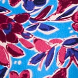 Printed short-sleeve crepe top LIGHT PACIFIC MULTI