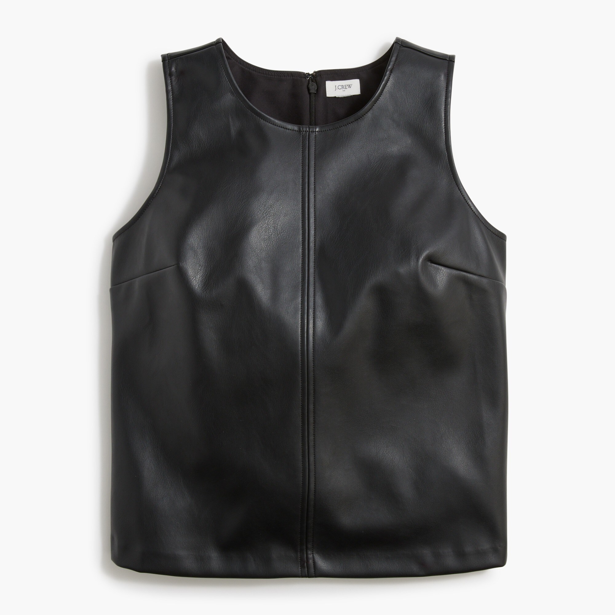 Faux-leather shell