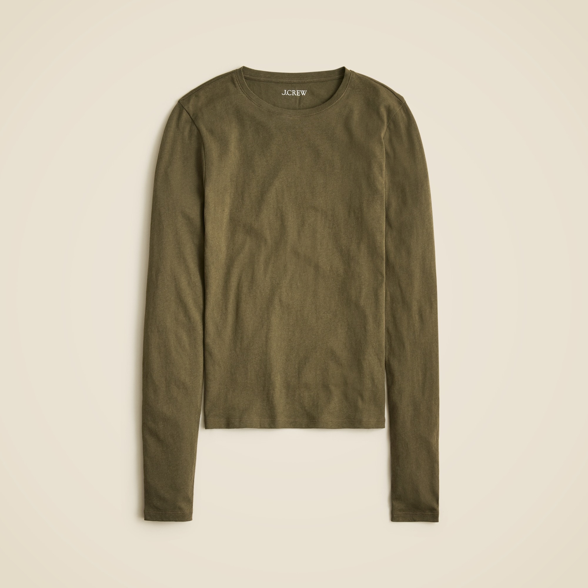  Tissue crepe long-sleeve T-shirt