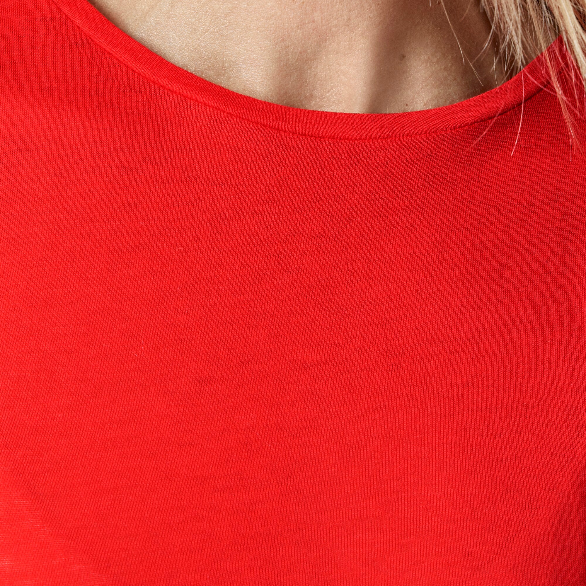 Tissue crepe long-sleeve T-shirt