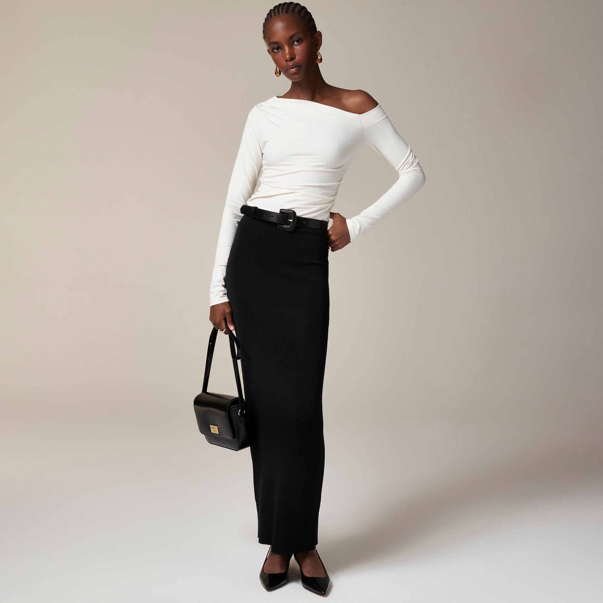 Asymmetrical shoulder top best sale