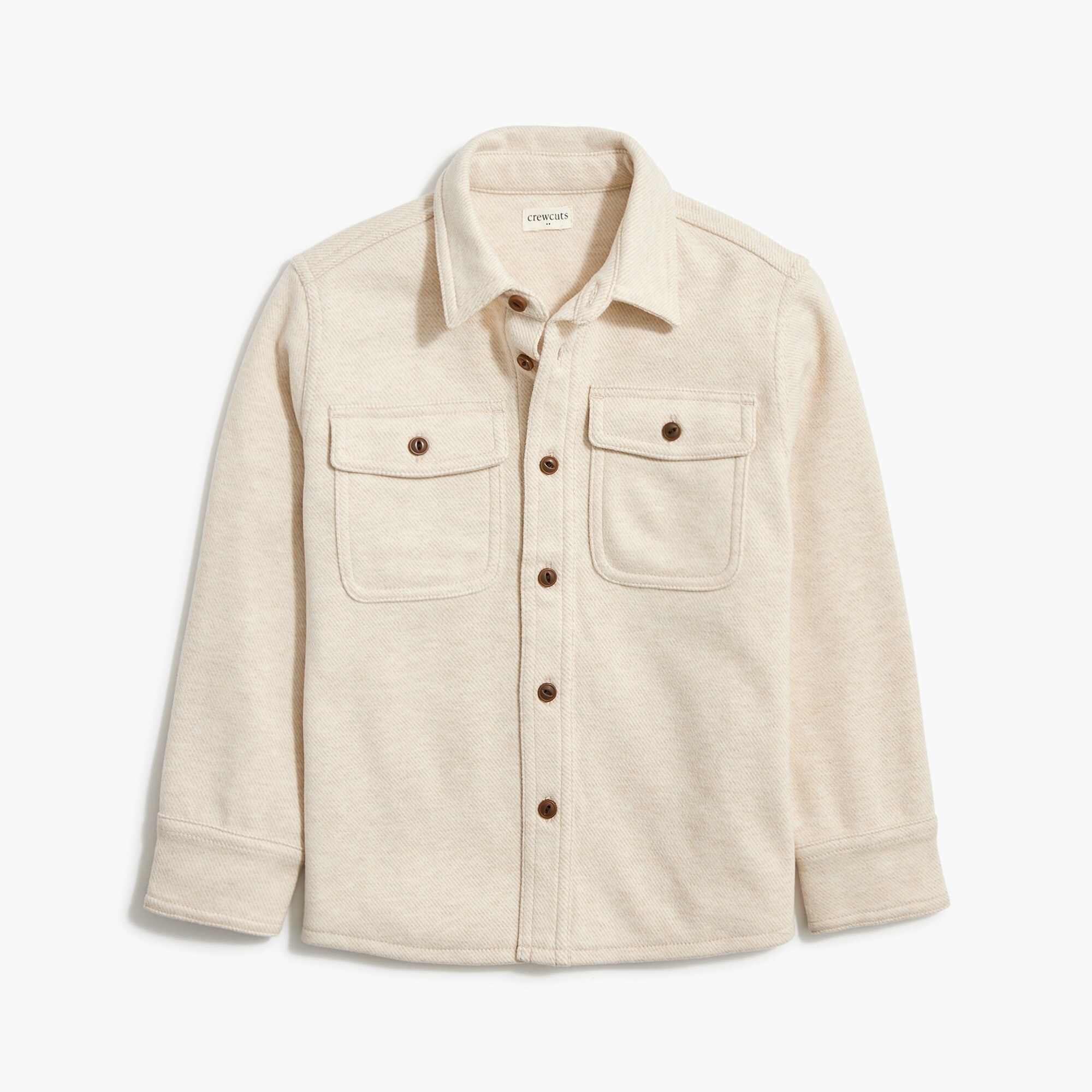 Boys' button-up flannel shirt