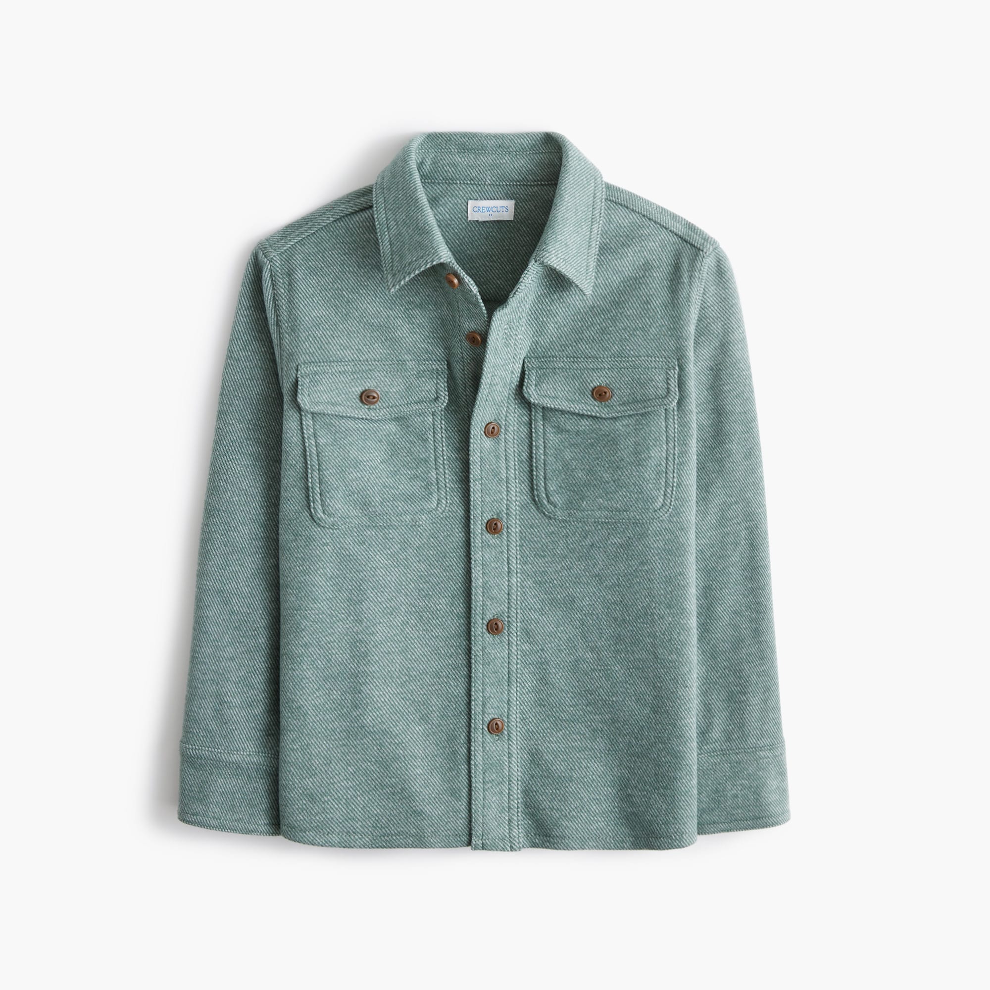 Boys' twill shirt-jacket