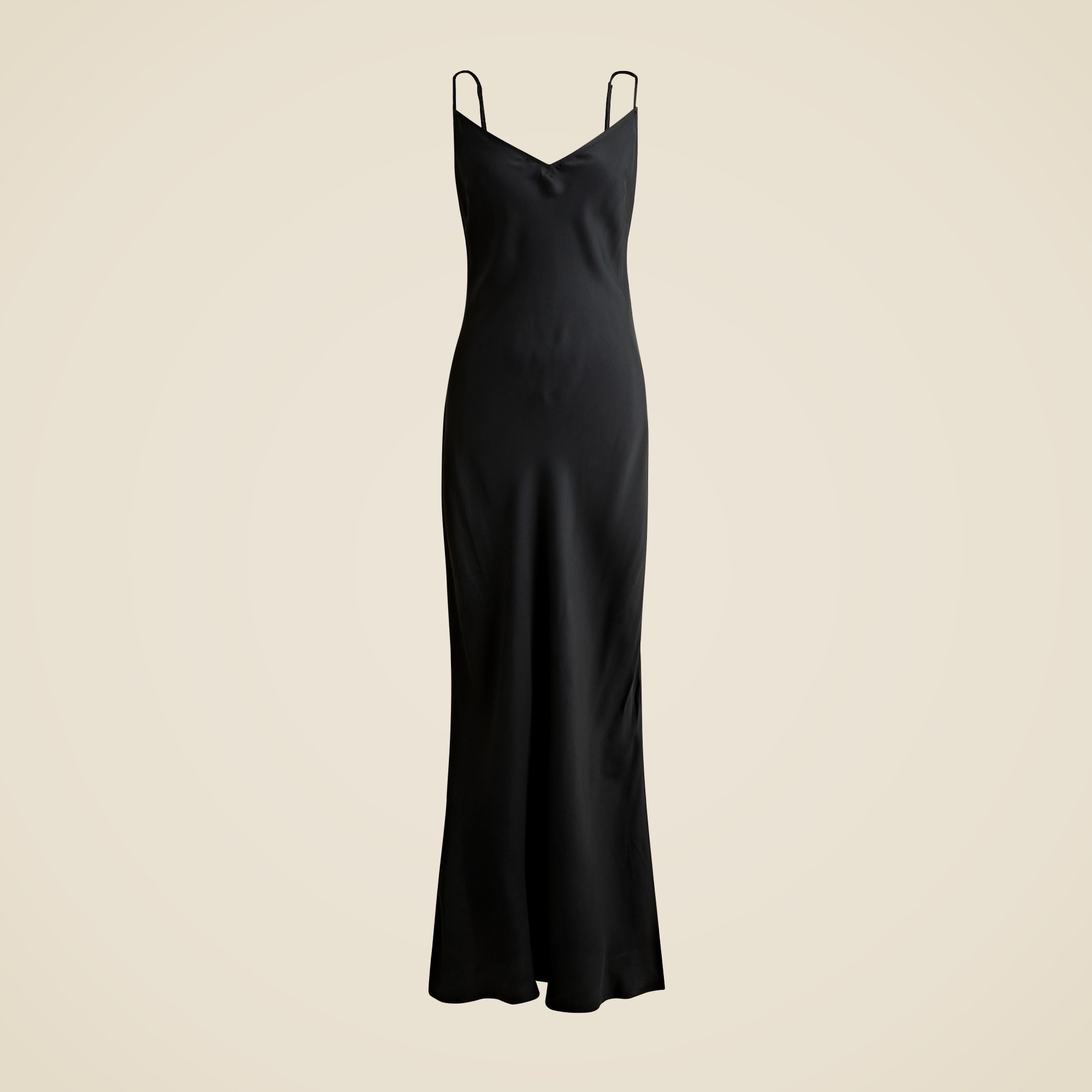 V neck Maxi Slip Dress In Cupro blend Crepe For Women J.Crew