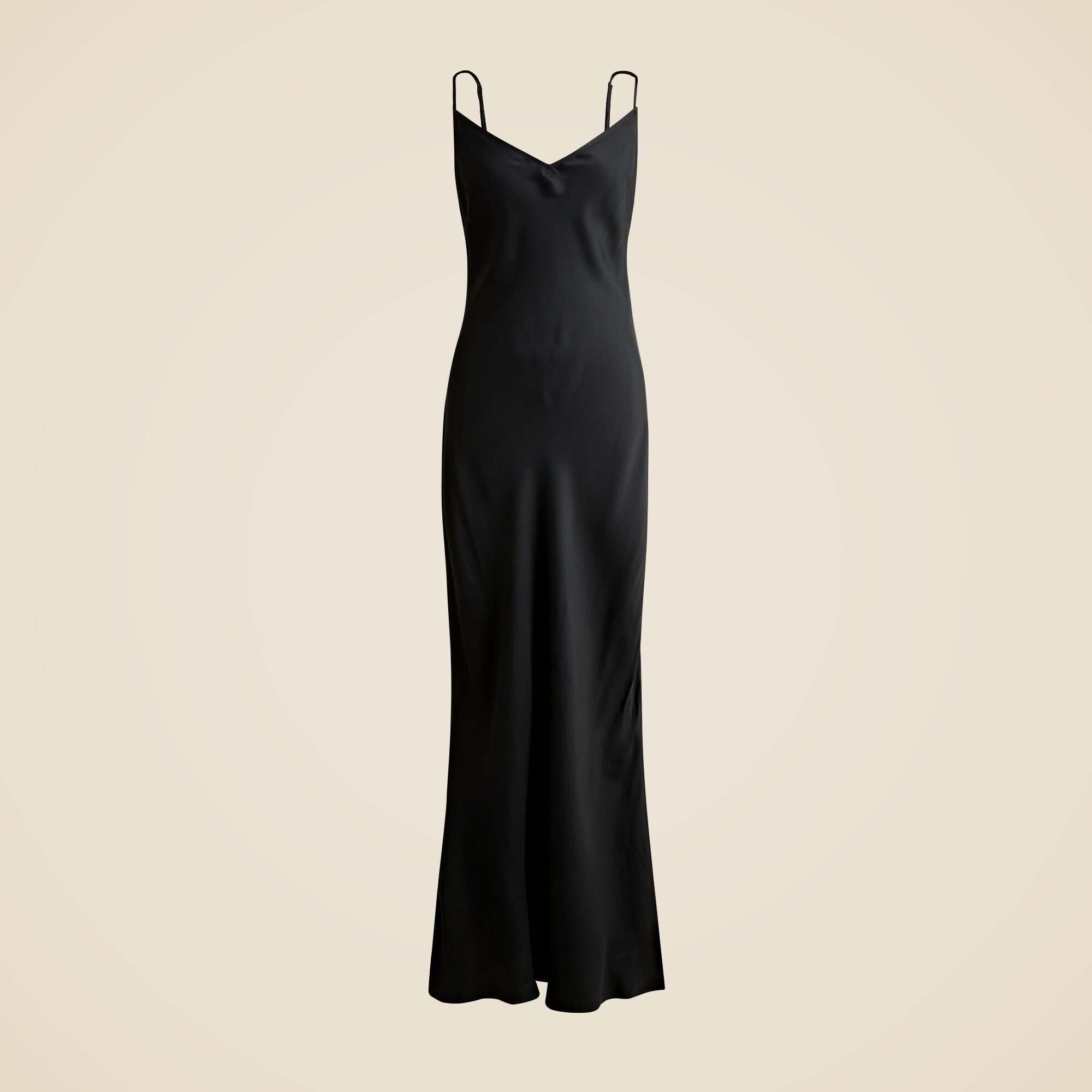 V-neck Maxi Slip Dress In Cupro-blend Crepe For Women | J.Crew