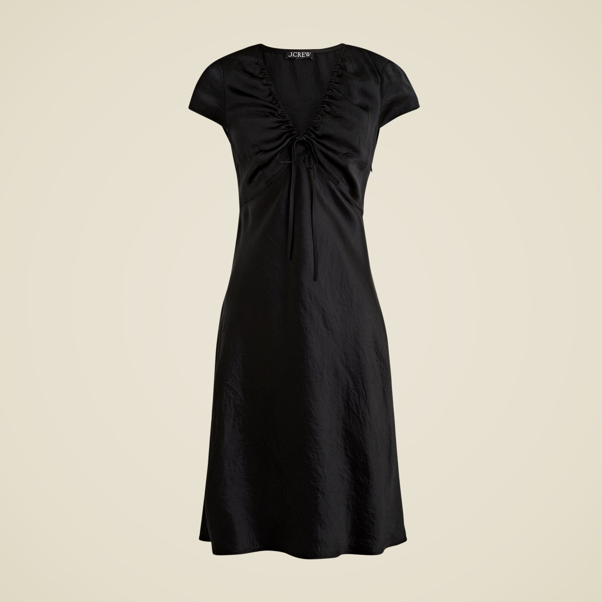 j crew short sleeve wrap dress in satin back crepe J Crew Satin Crepe Wrap Dress Style J6927 Size XS Color RGO Gold Gorgeous