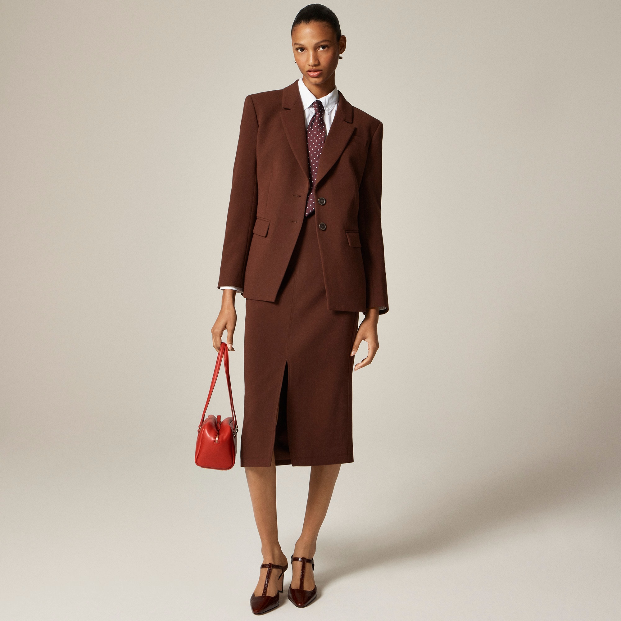  Pencil midi skirt in four-season stretch