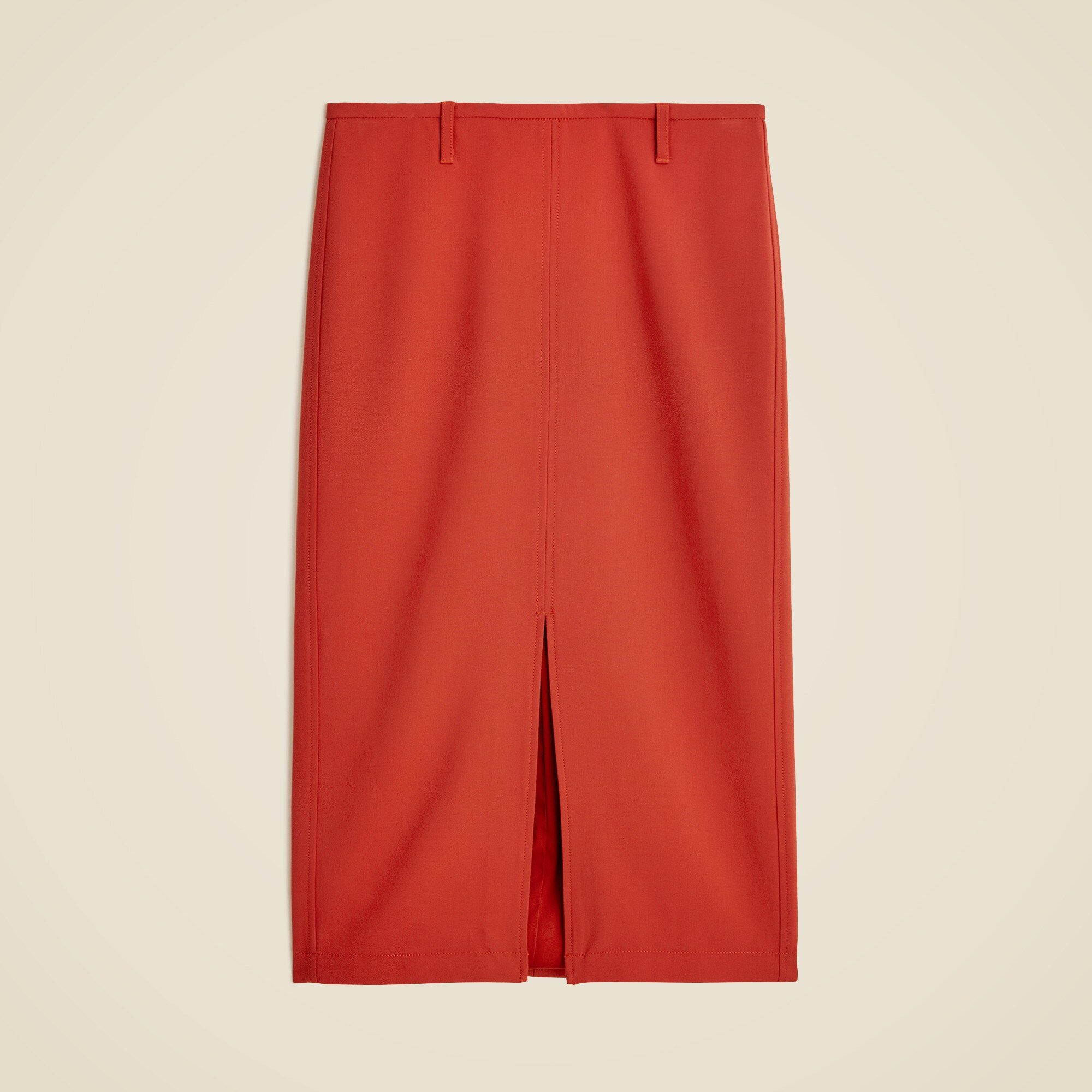 Pencil midi skirt in four-season stretch