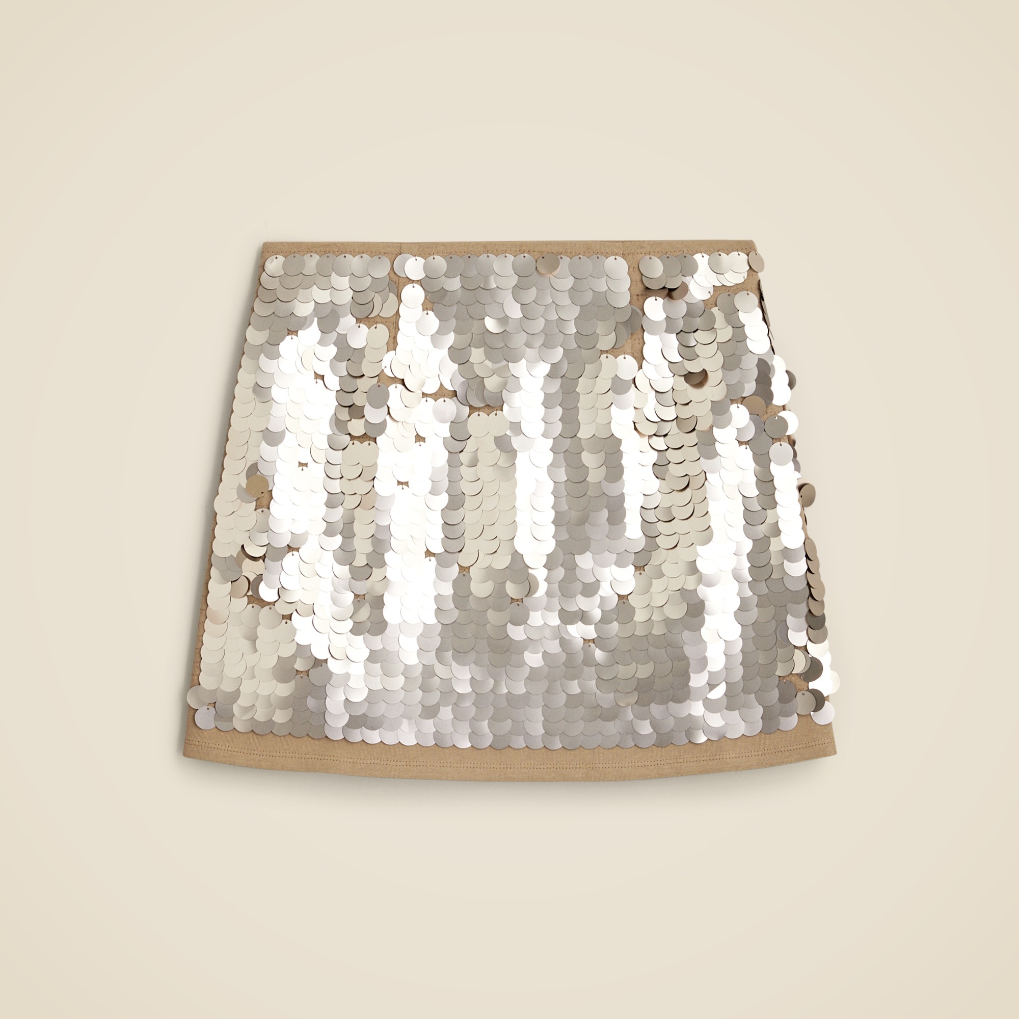 J.Crew: Metallic Paillette Mini Skirt For Women