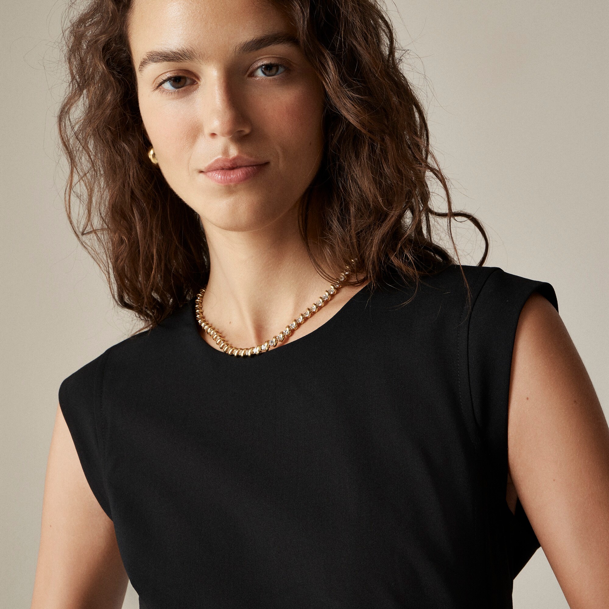 green emerald velvet dress J. Crew Collection Gold Metallic Cocktail Dress, size XSP (extra small –  Christina Finn Style & Boutique main image 1