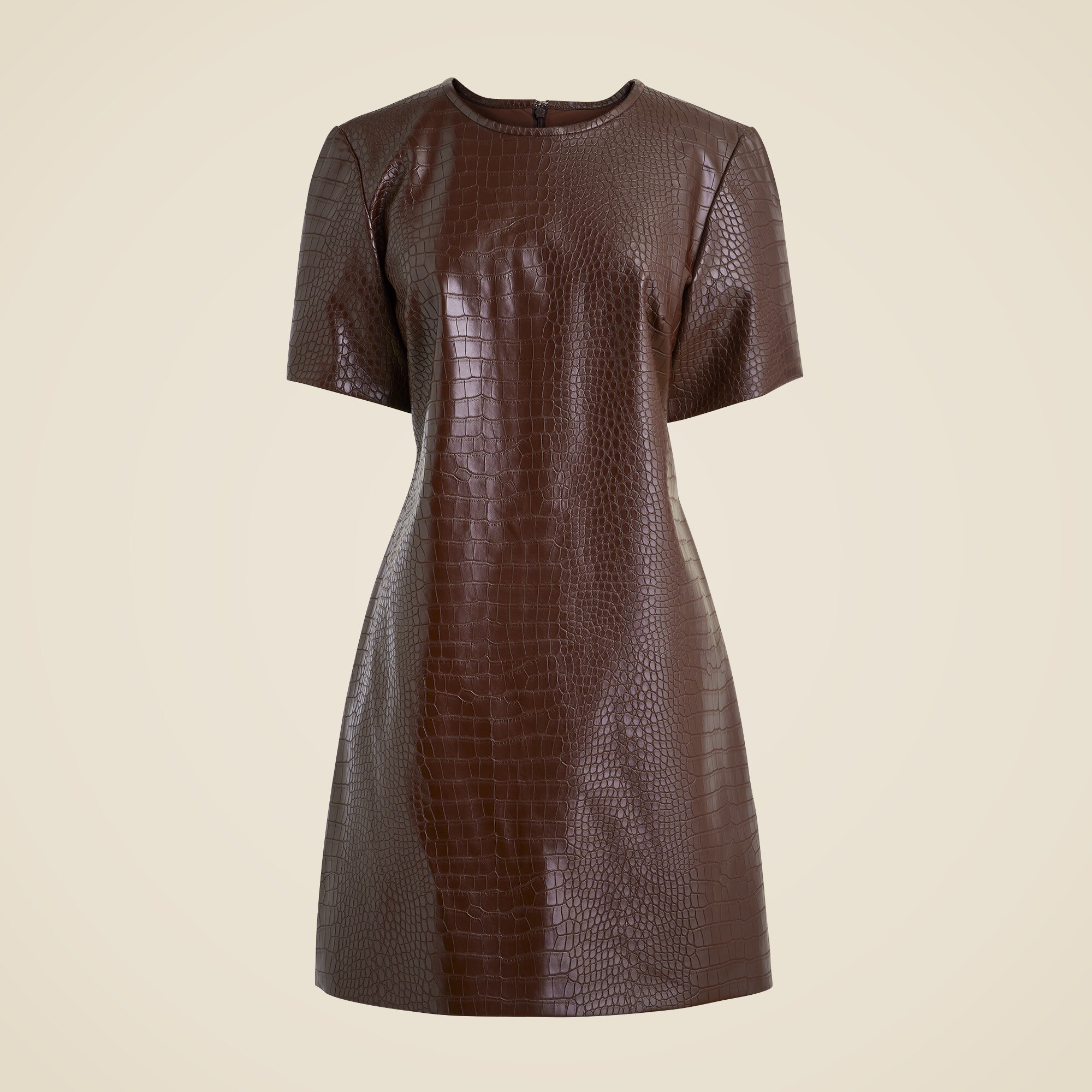 Collection croc-embossed mini dress