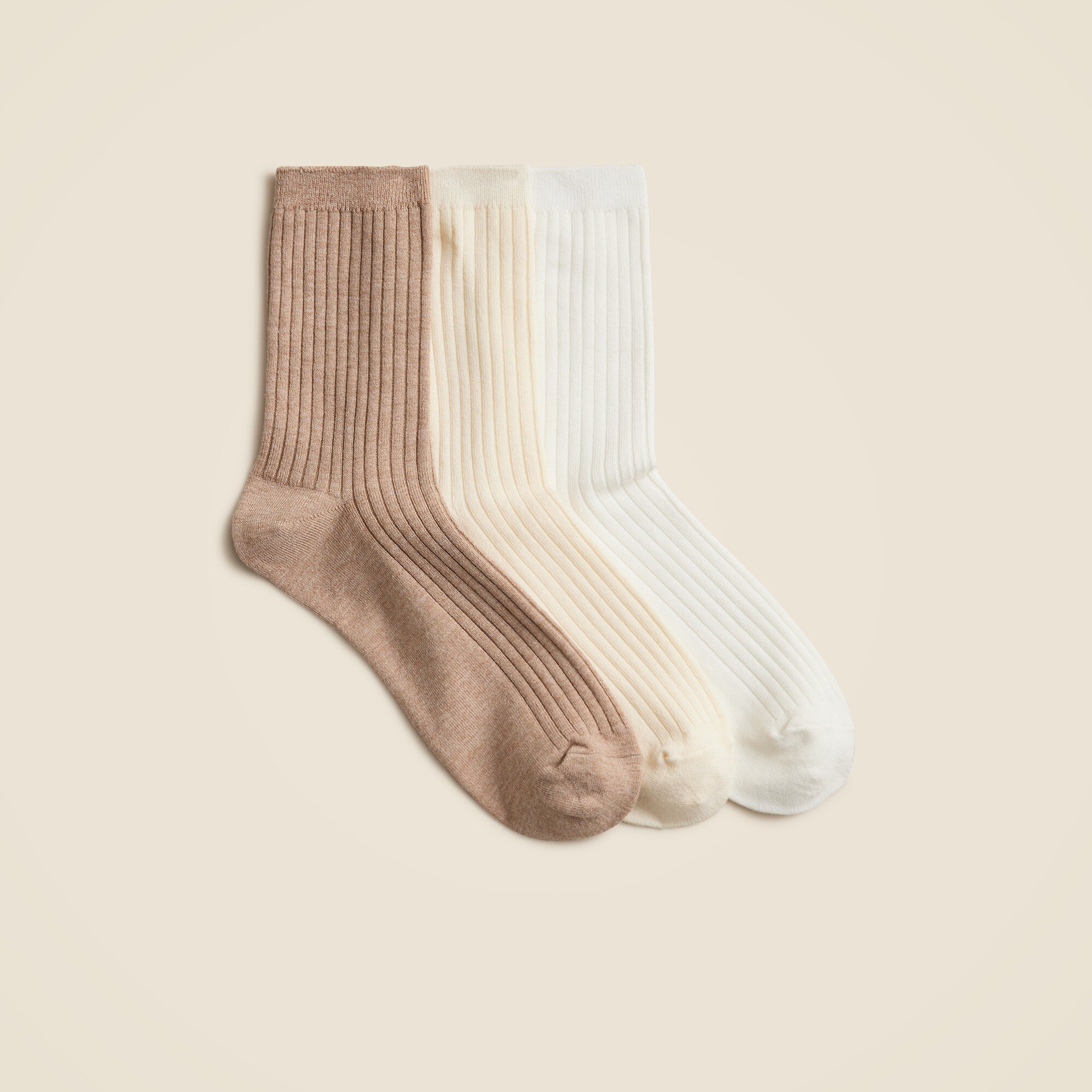 womens Ribbed trouser socks three-pack