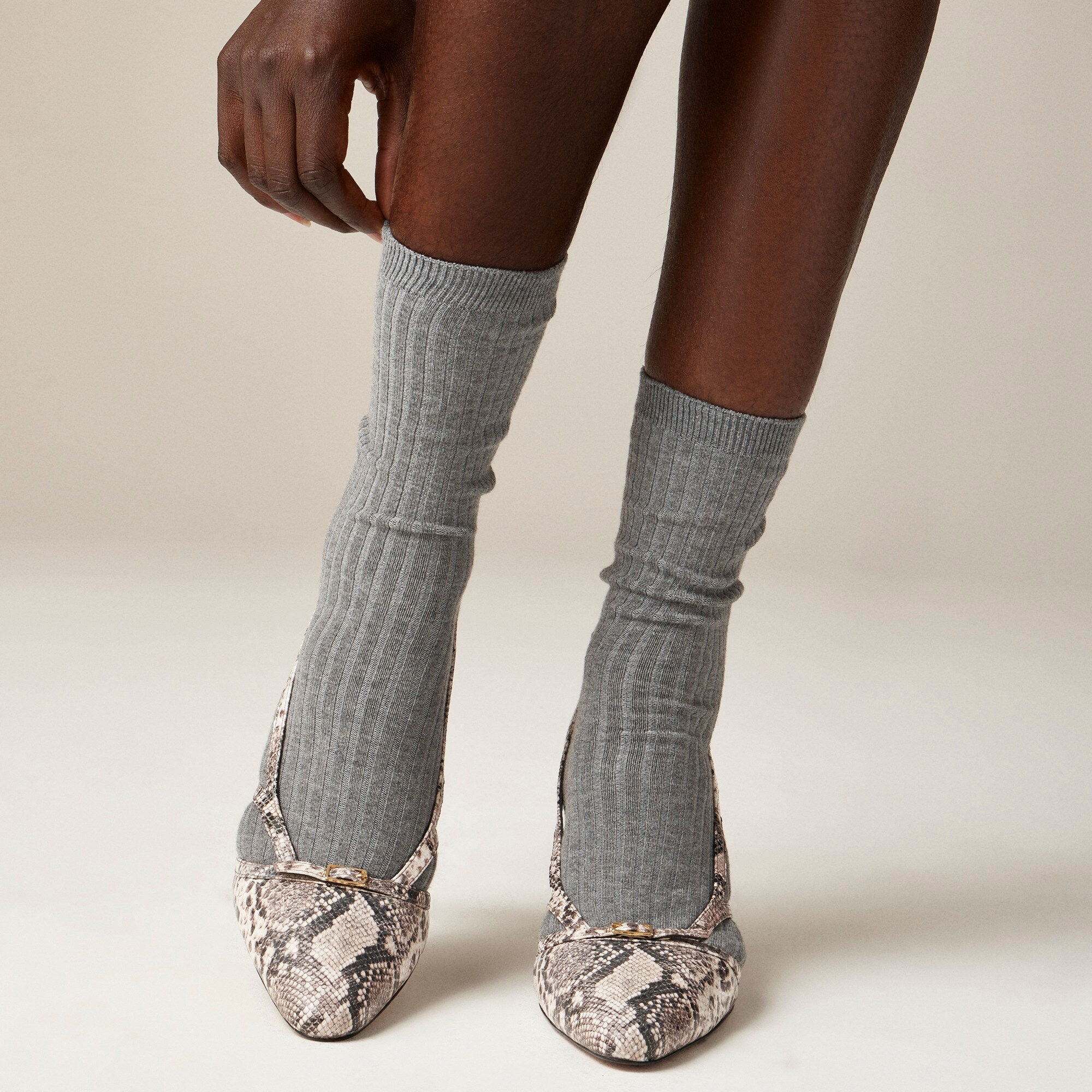 womens Ribbed trouser socks three-pack