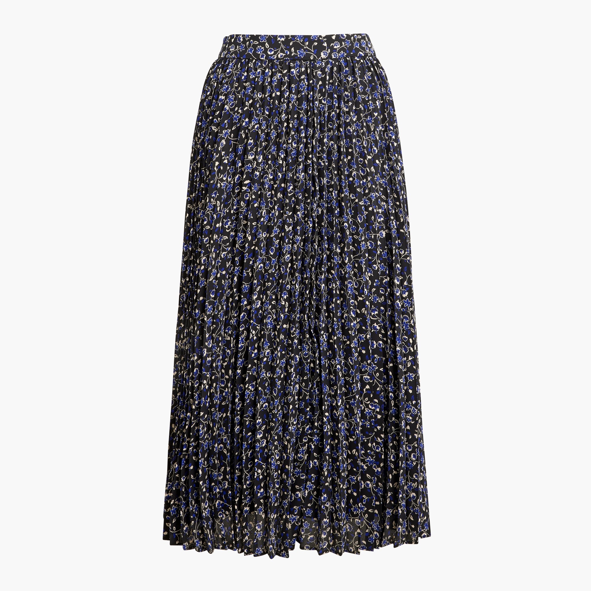 Pleated midi skirt