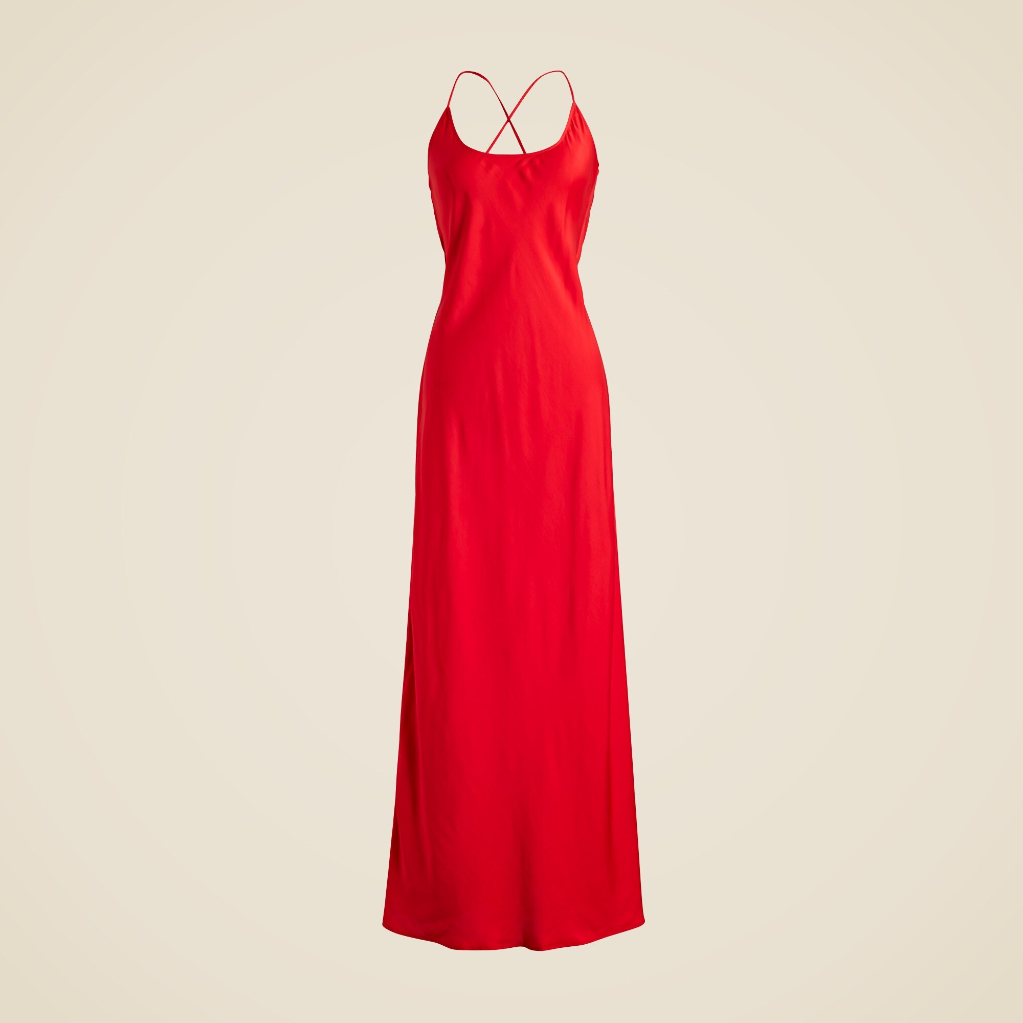 Collection Cowlback Slip Dress In Satin For Women