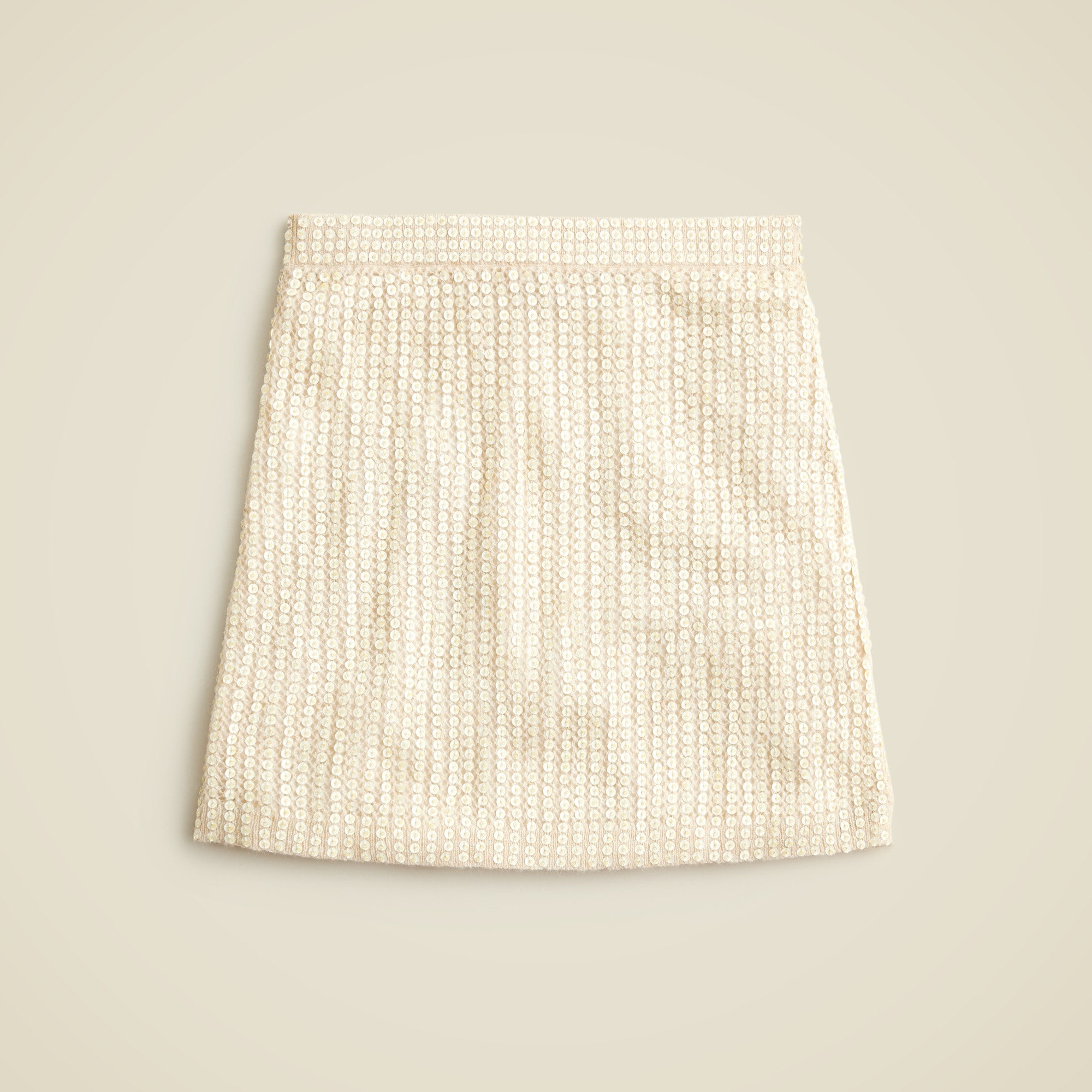 womens Collection sequin pointelle mini skirt