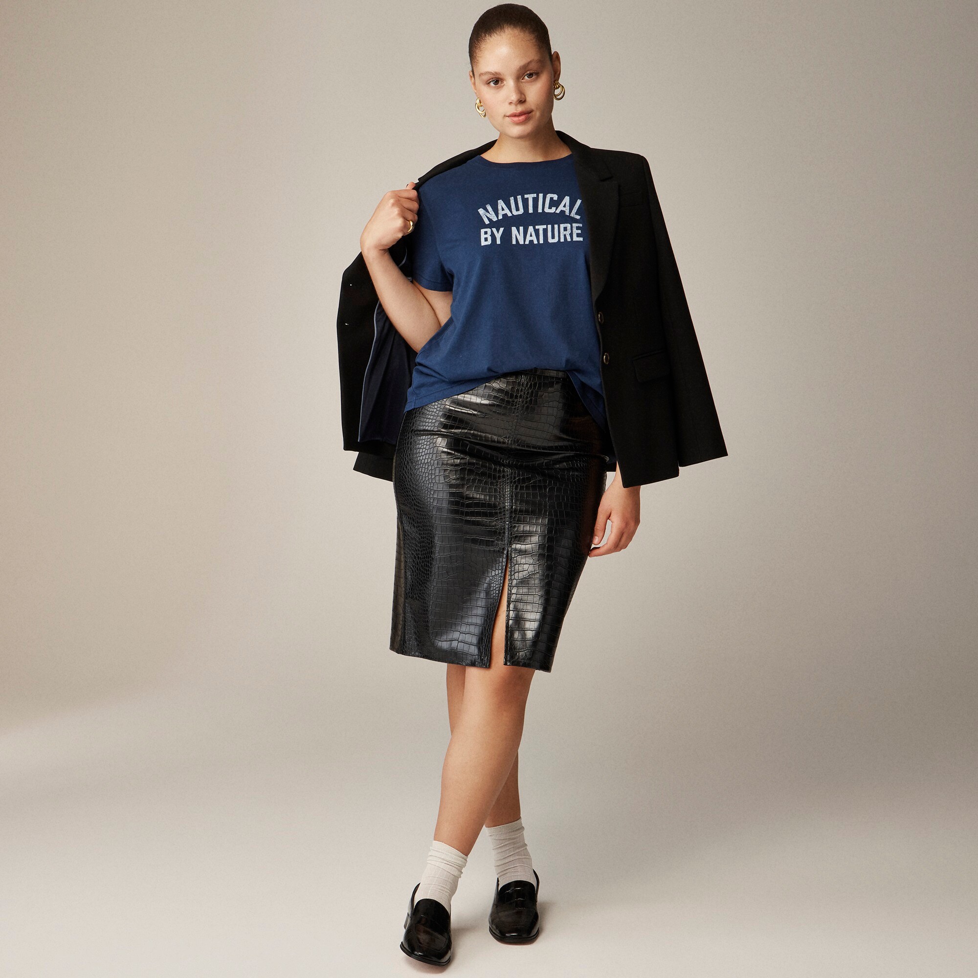 Classic-fit "Nautical by Nature" graphic T-shirt